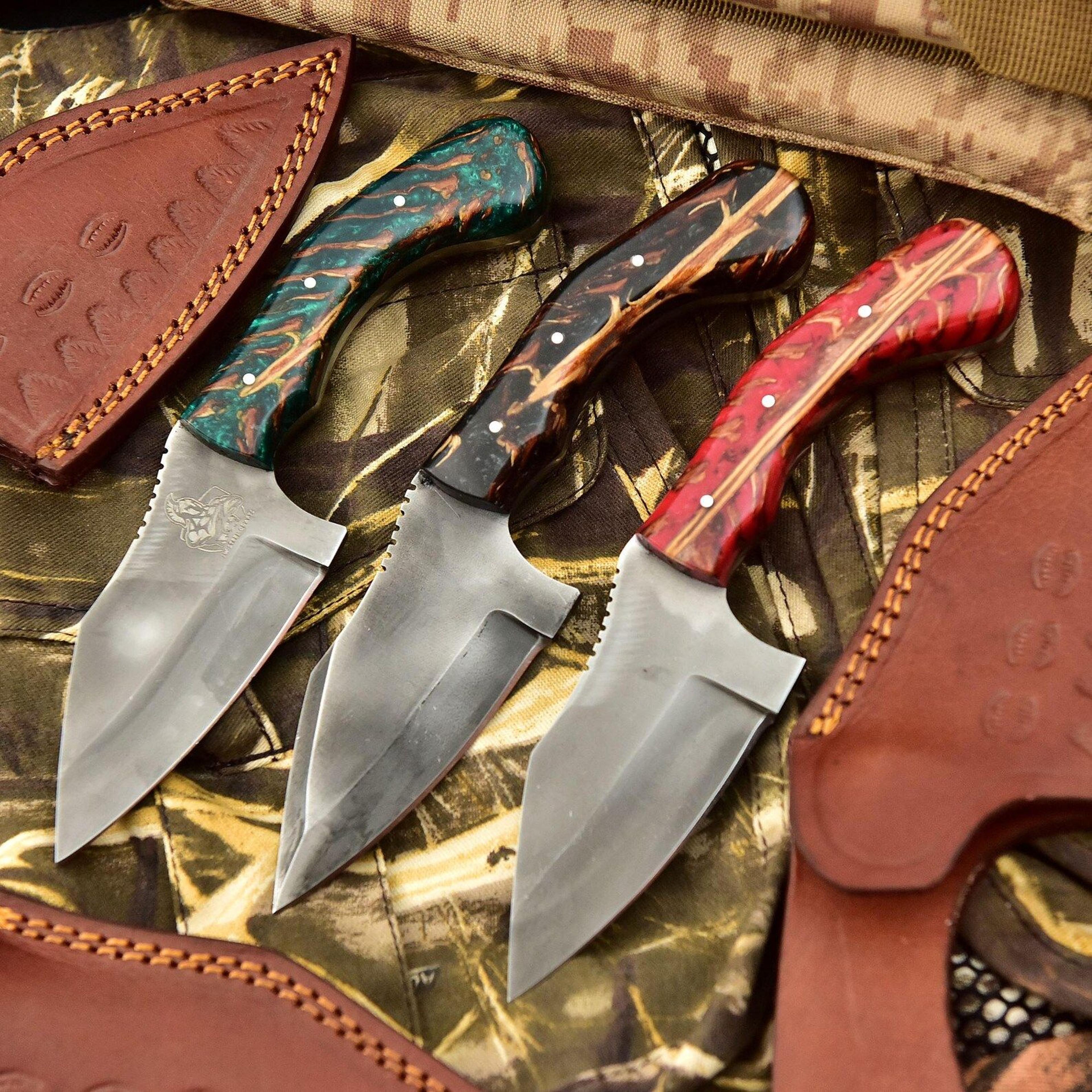 Handcrafted Folding Pocket Knife With Artisan Resin Handle And Stainless Steel Blade  Perfect 6