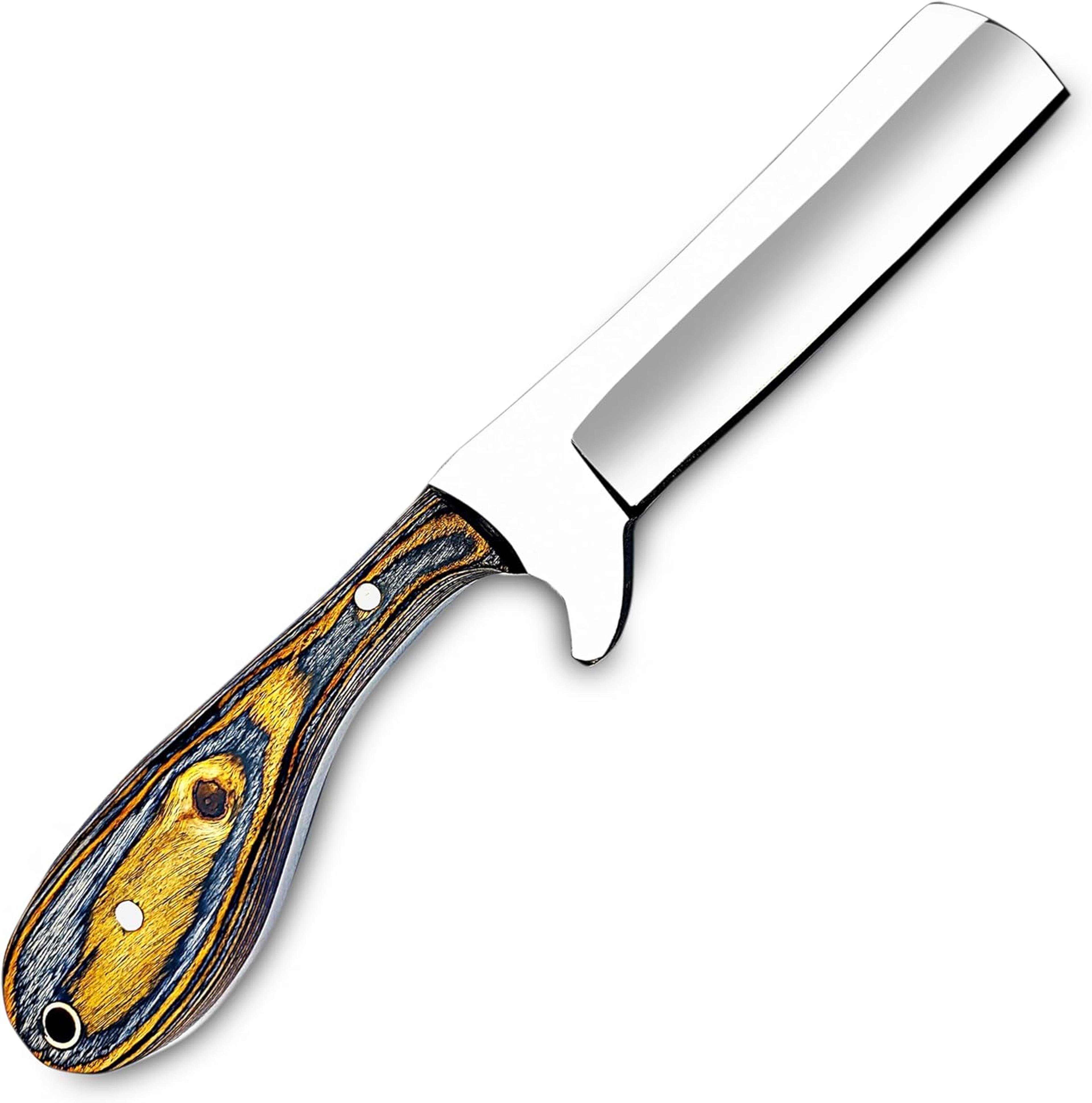 Handmade D2 Steel Bull Cutter Knife With Sheath 8 Inches Fixed Blade Knife Best For Camping Hunting 4