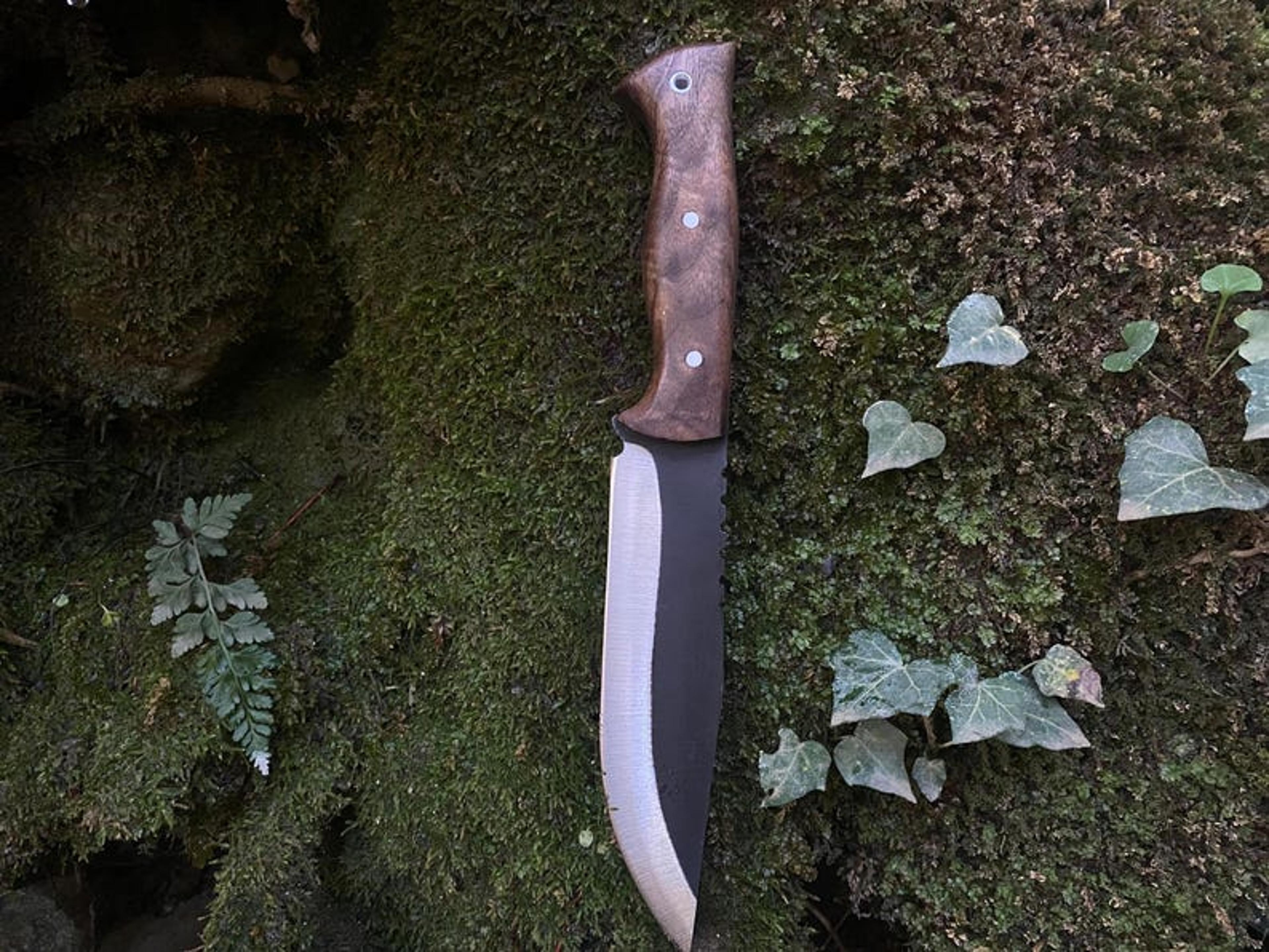 Premium Handmade Hunting Knife With Walnut HandleReal Bowie Knife With SheathPerfect For Camping Tr 5