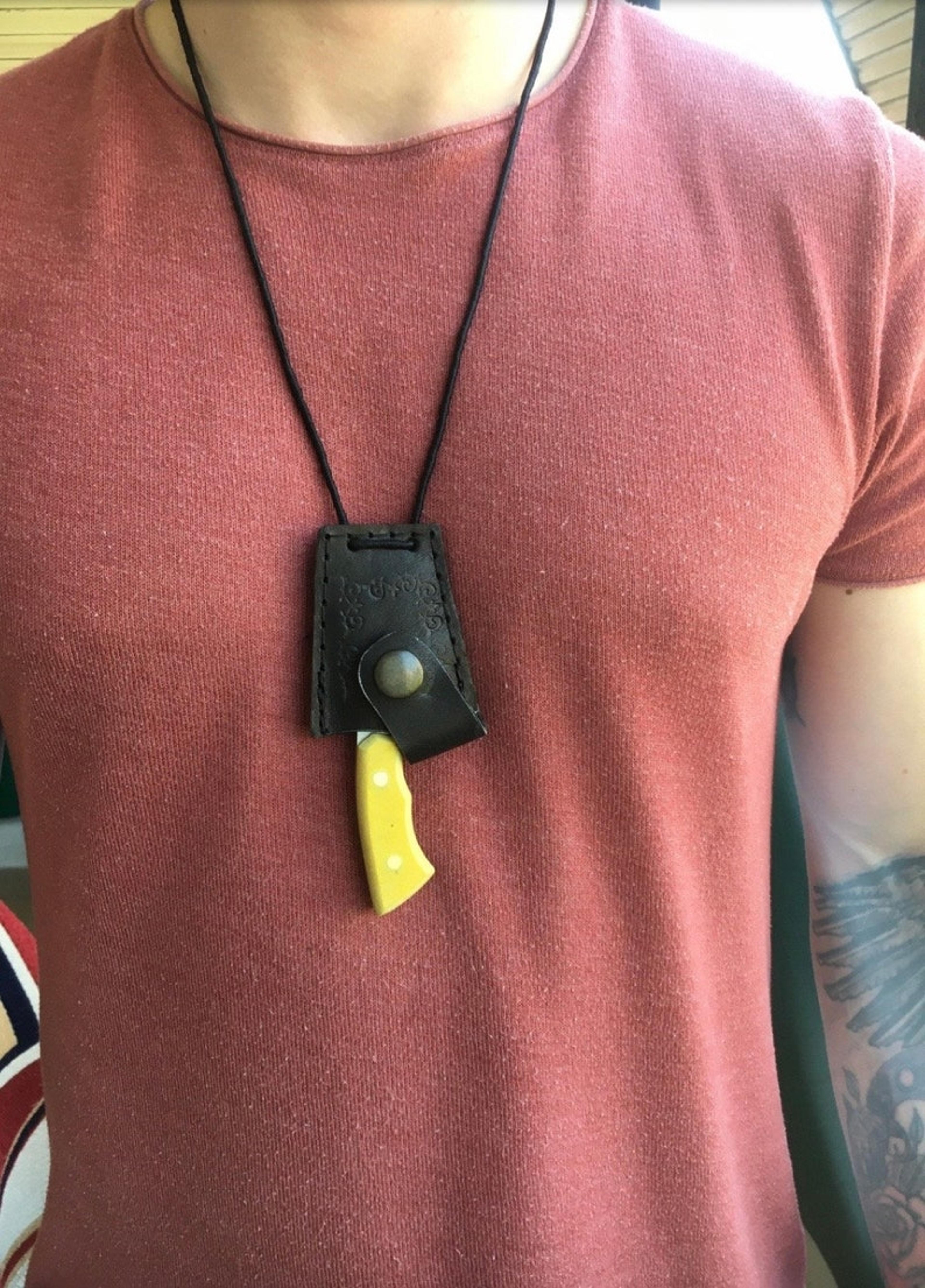 necklace hunting knife handmade pendant knife camping / hiking / bushcraft / forest / hunting / fishing / survival tool