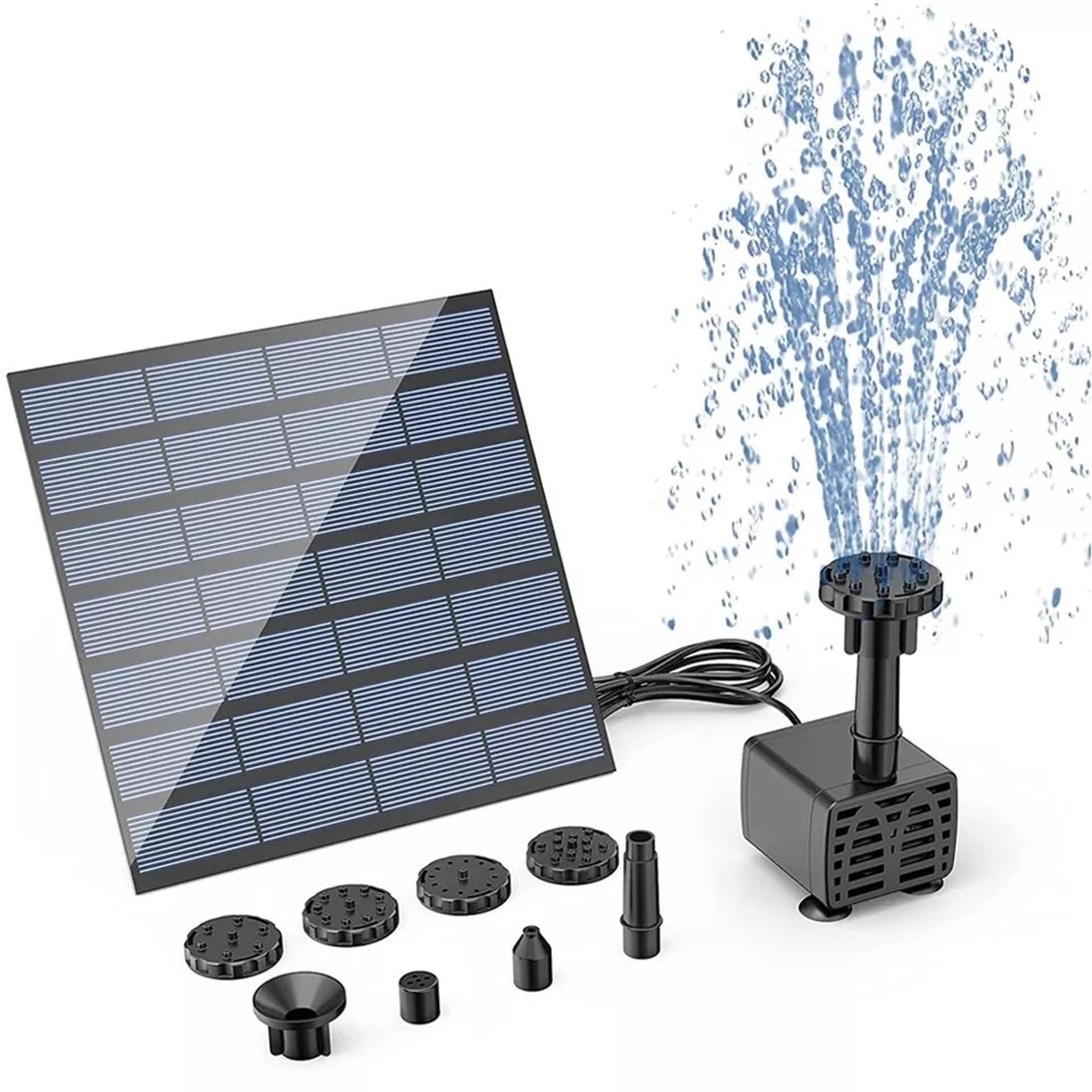 solar power fountain submersible floating water pump bird bath pond garden decor