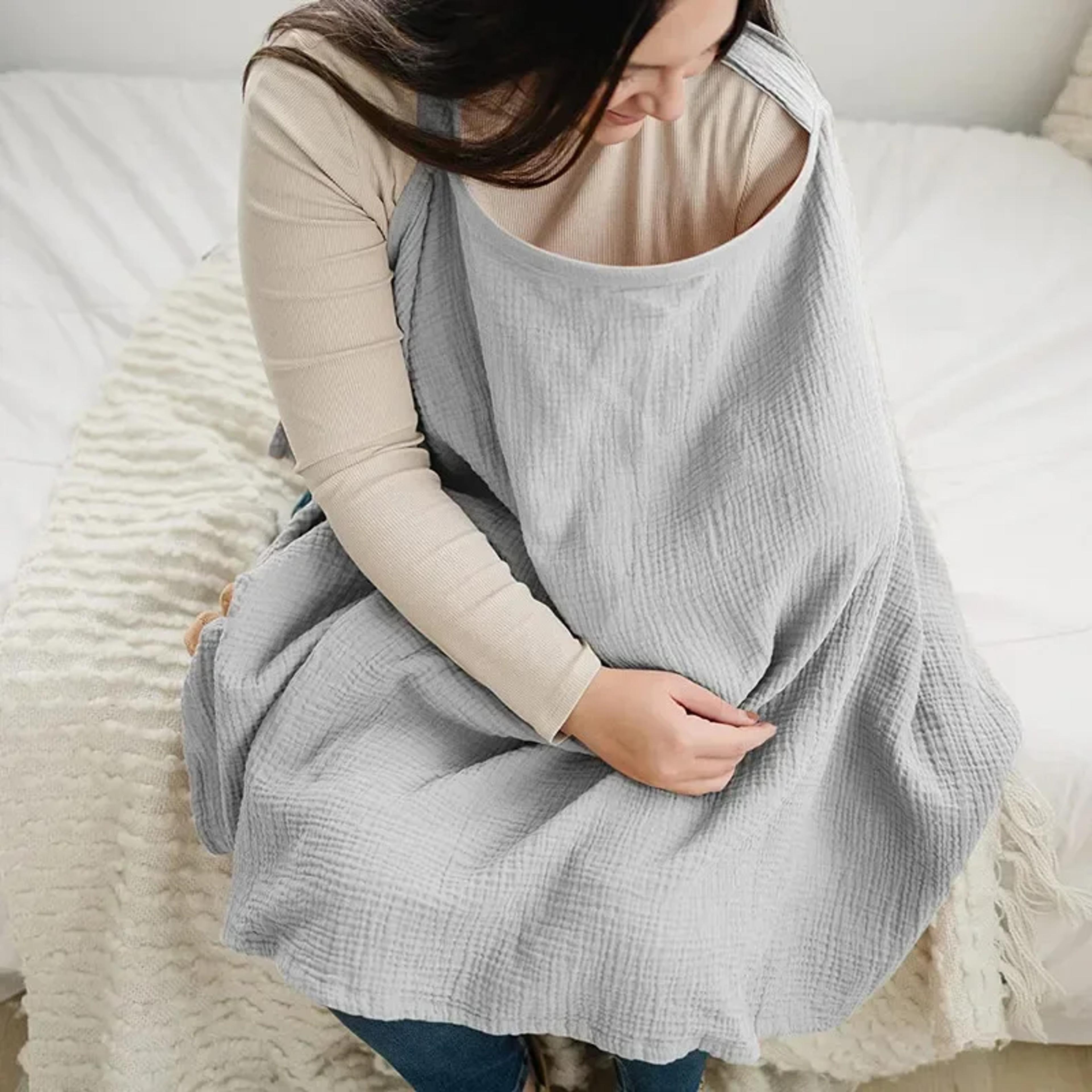breathable breastfeeding cover, adjustable nursing apron & outdoor privacy cloth for baby feeding