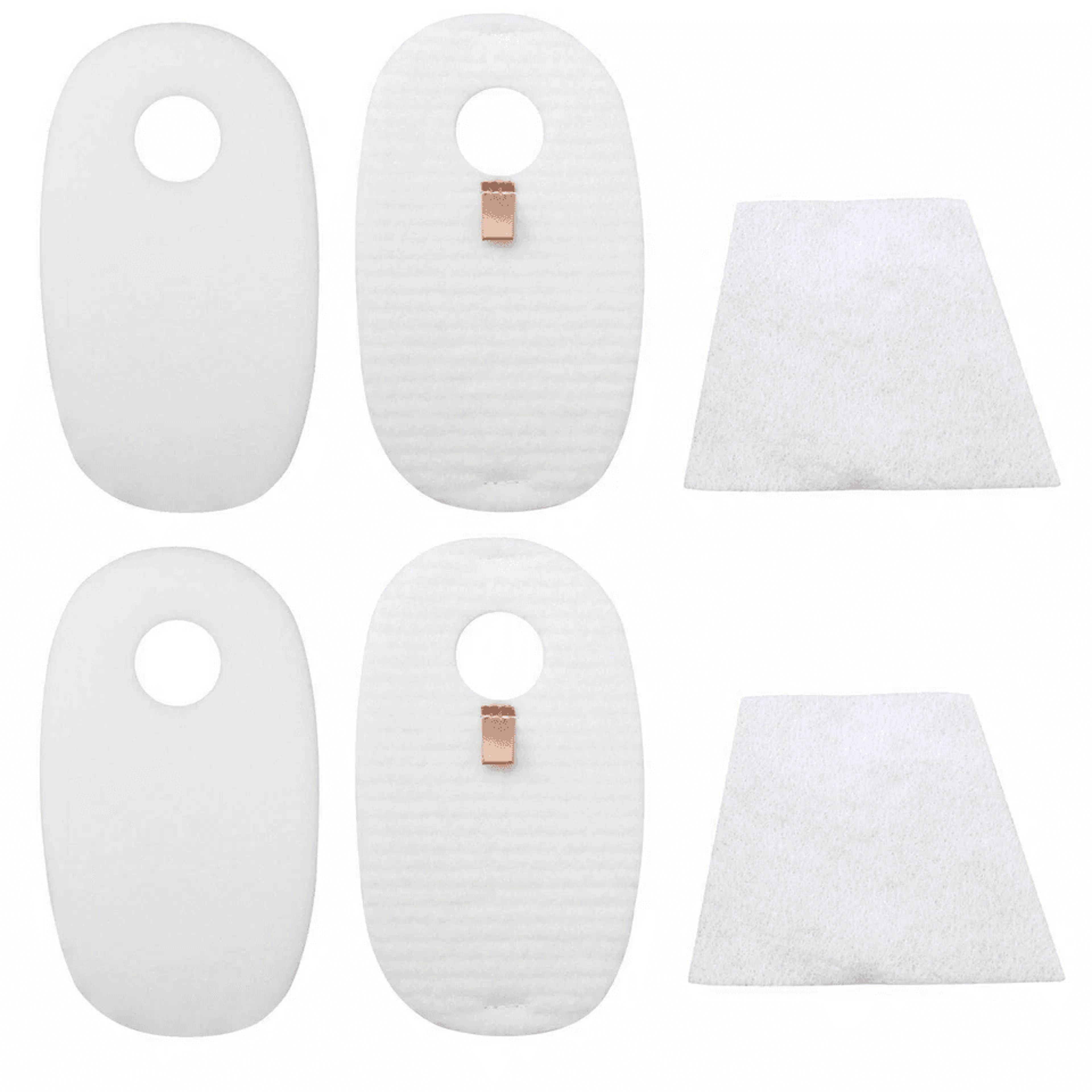 deluxe pro vacuum foam felt filter set compatible with shark rocket, washable reusable filters kit