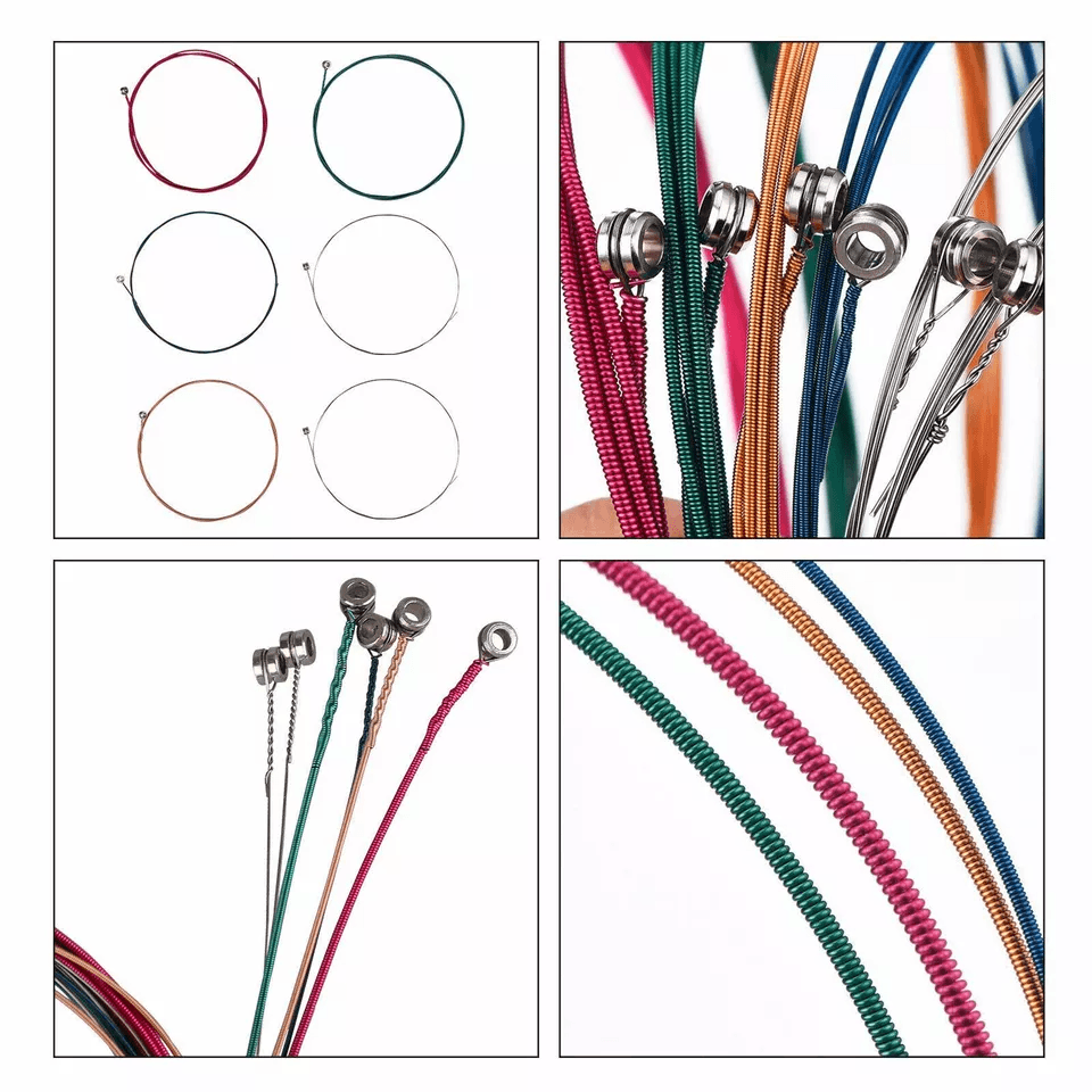 Steel String For Acoustic Guitar Guitar Strings Replacement RustResistant Durable Acoustic Guitar A 1