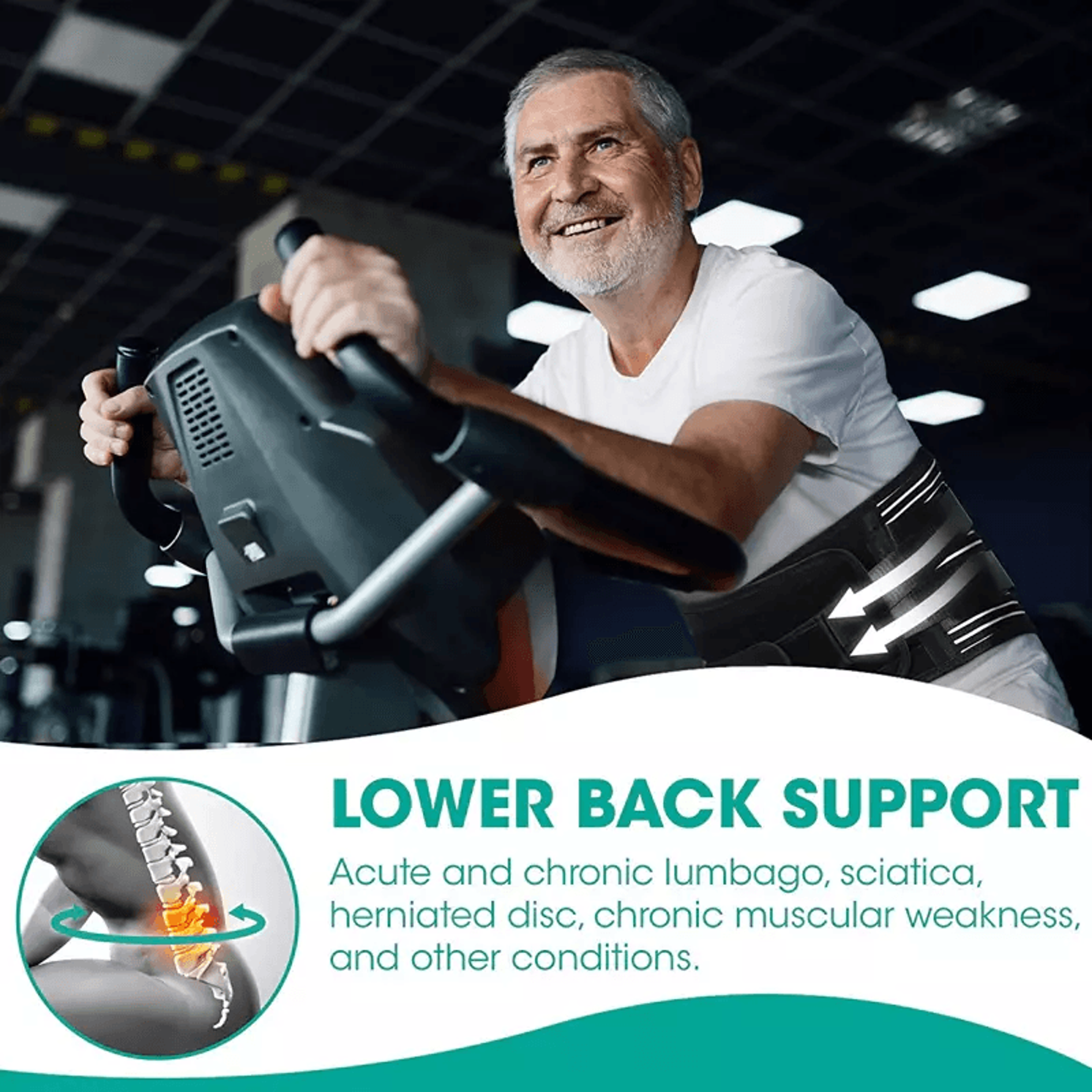 adjustable lower back brace lumbar support waist belt for men and women | pain relief, posture correction & injury preve