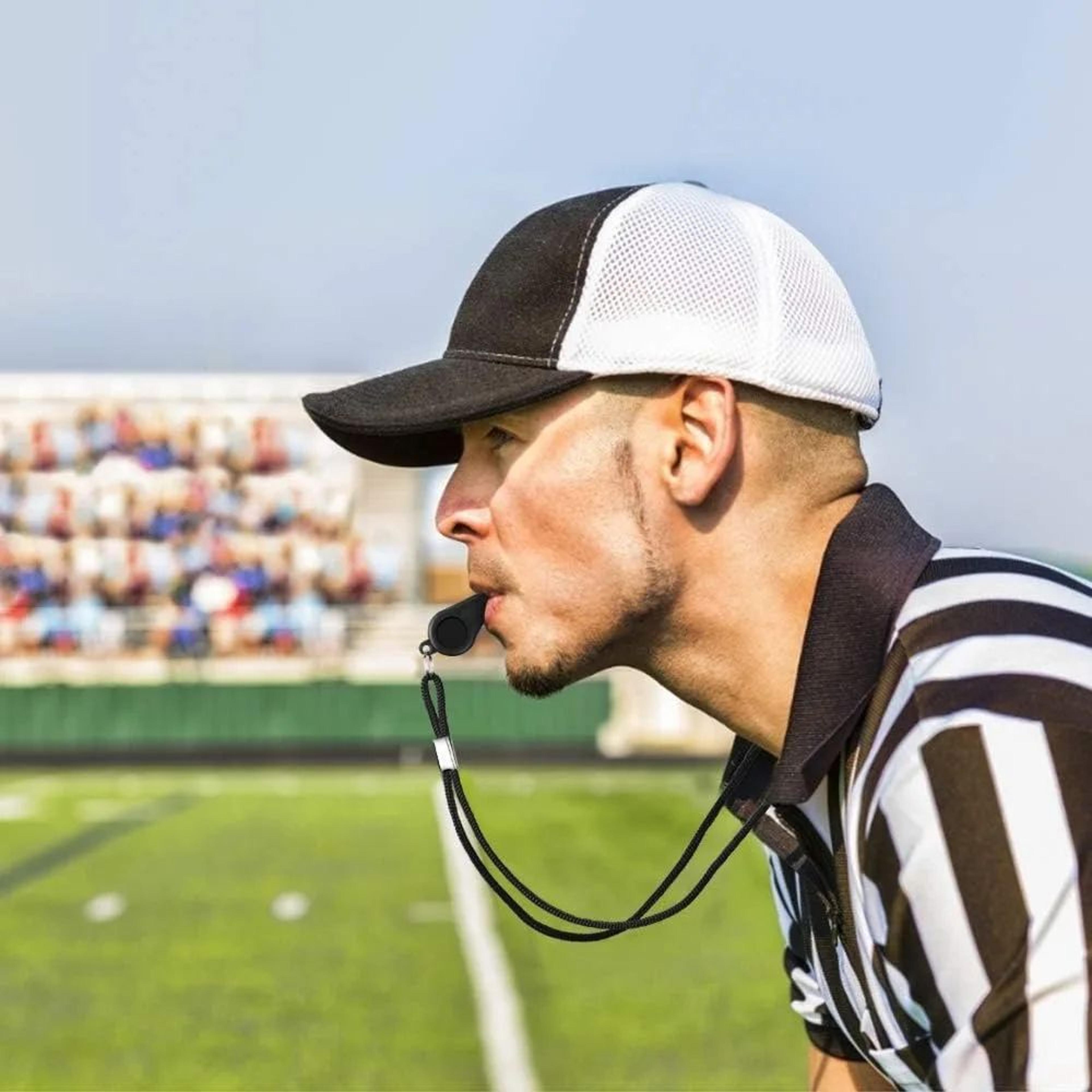 plastic sports whistles with lanyard, loud crisp sound whistle for coaches, referees, officials & lifeguards