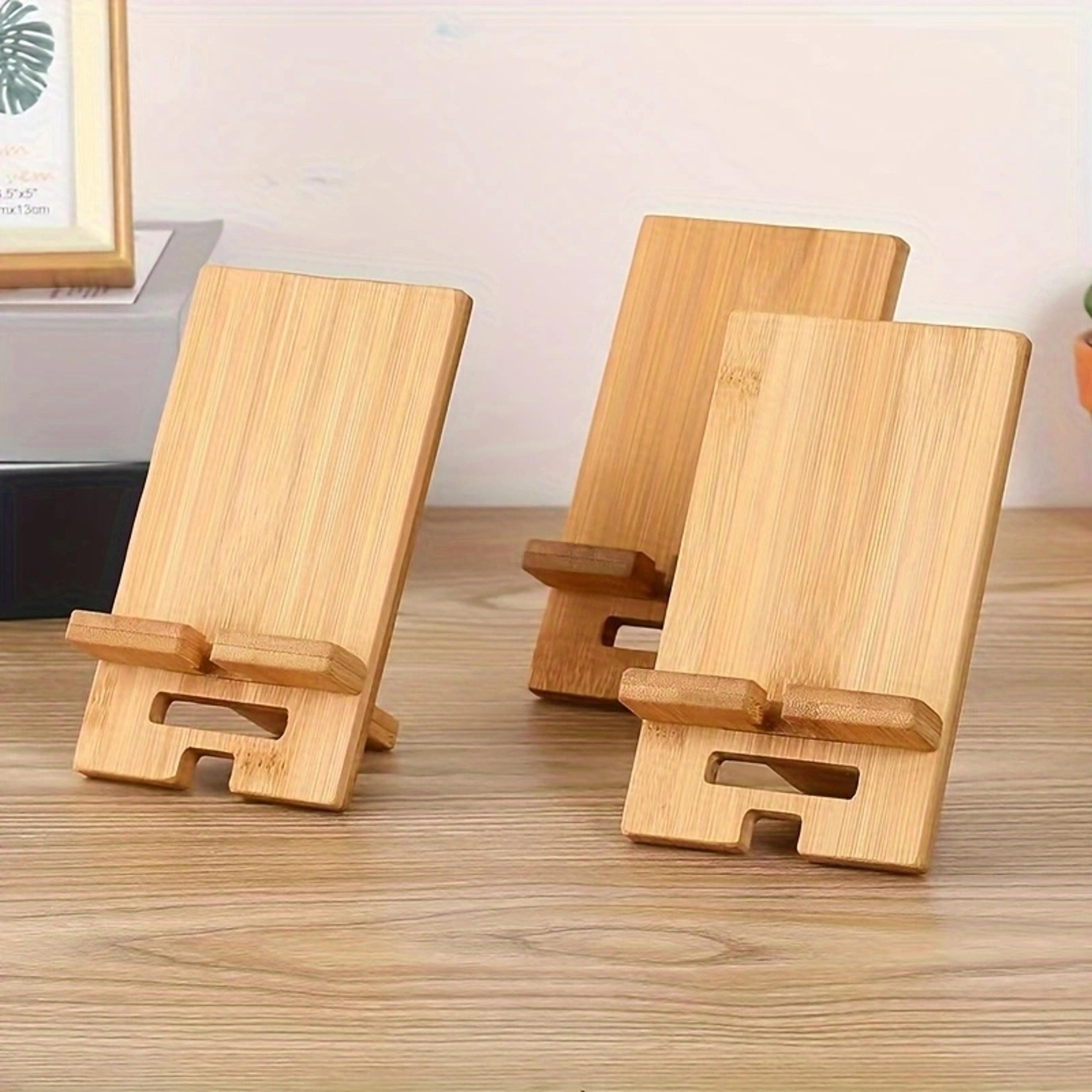 solid wood phone stand multi-functional charging dock & tablet holder