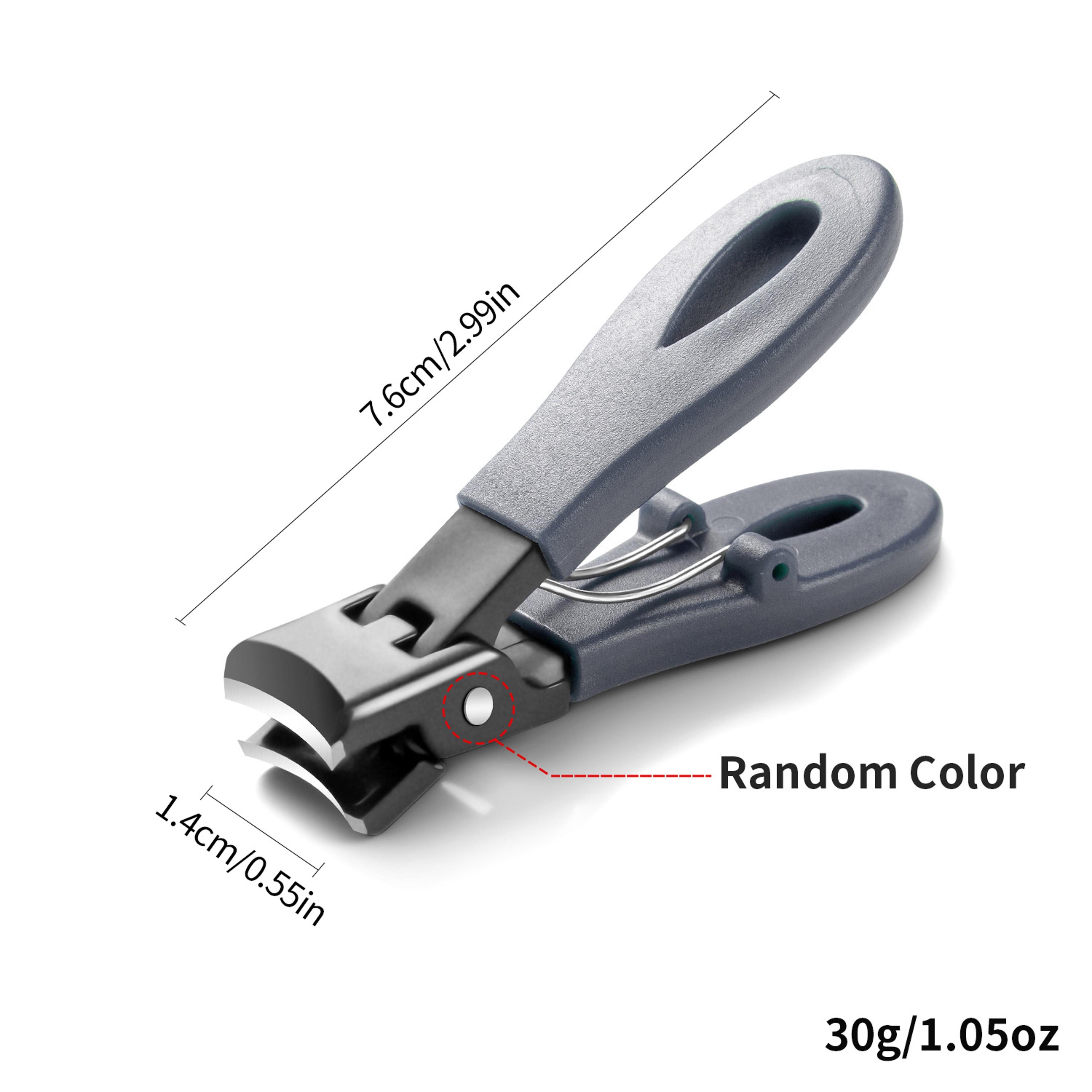 Large Jaw 8mm Opening Nail Clipper Thick  Hard Nail Cutter Stainless Steel Manicure Tool With Anti  7