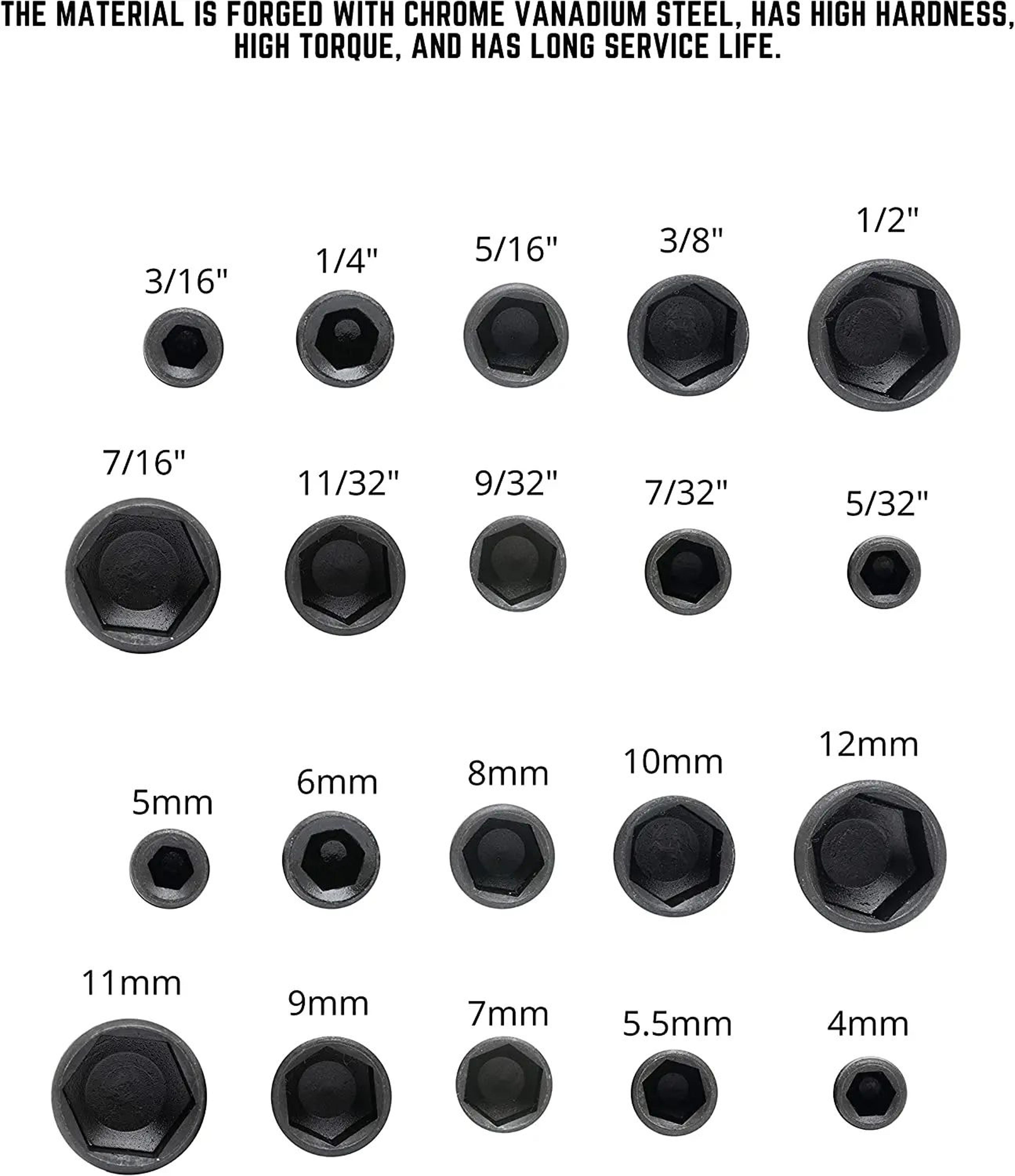 Magnetic Hex Socket Wrench Set Nut Driver Bits For Electric  Manual Screwdrivers 2