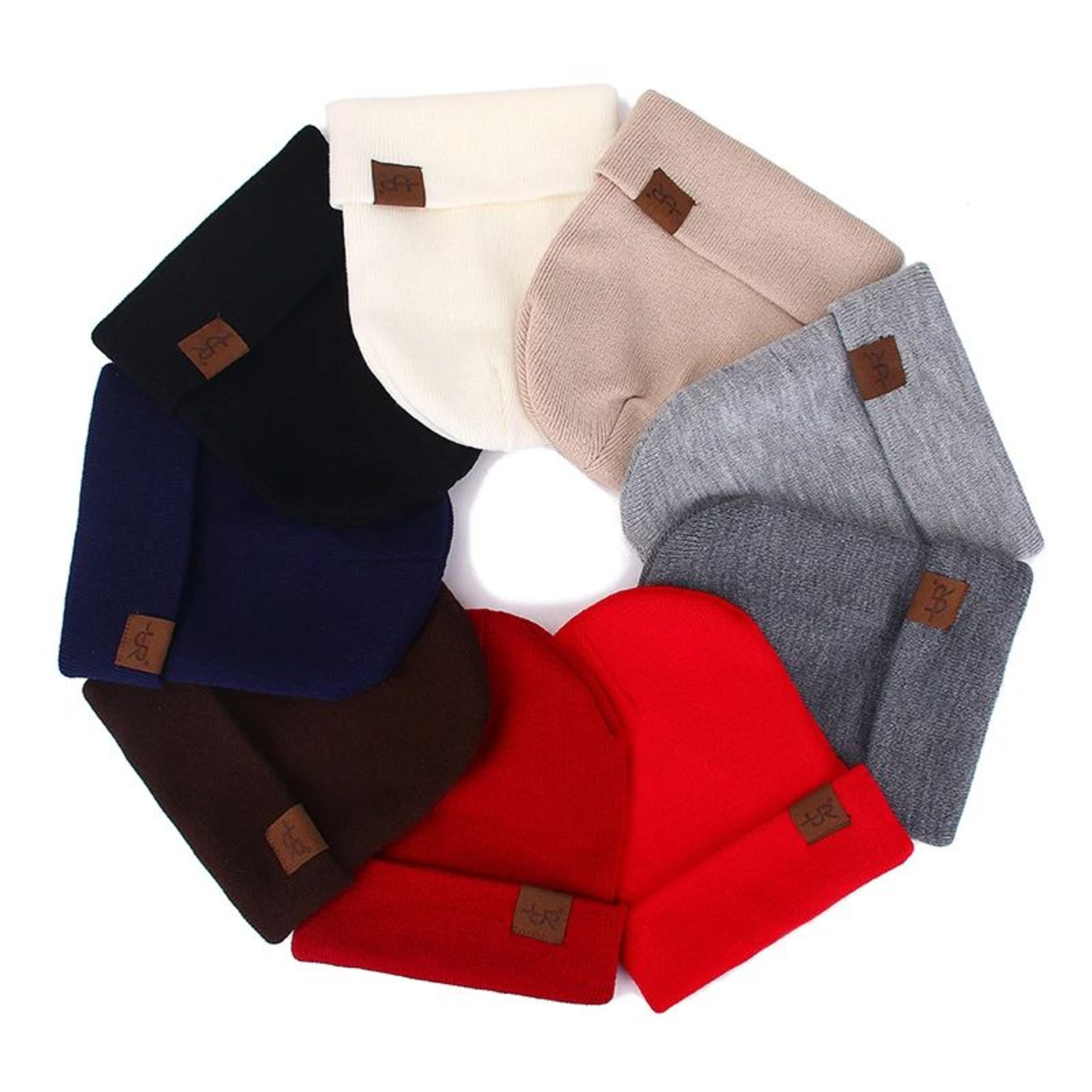 unisex beanie hat for men & women, soft knitted winter beanie, warm, stylish plain casual hat for daily wear