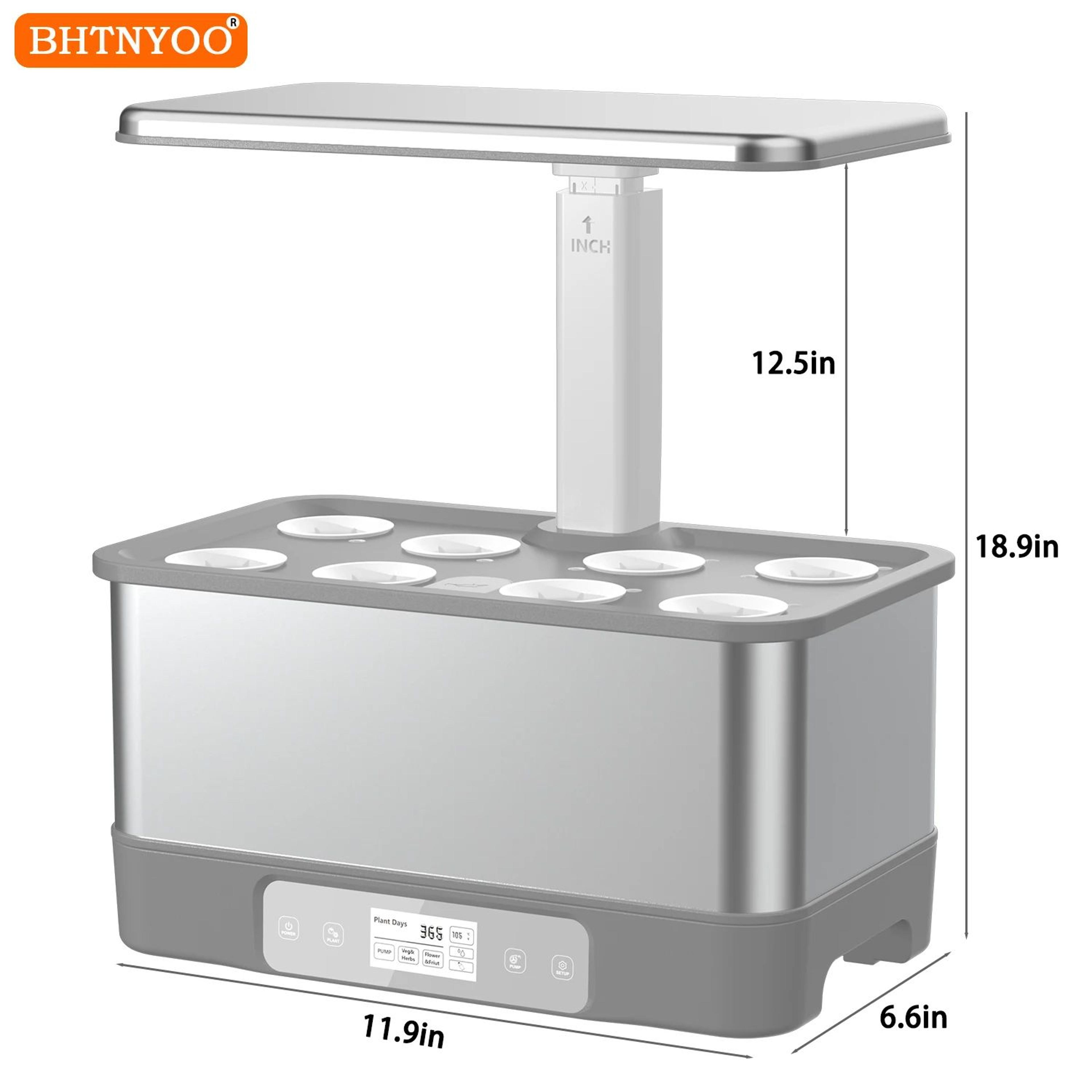 WiFi Indoor Garden Hydroponics Growing System Kit Soilless Planting Gardening Box Featuring LED Gro 5