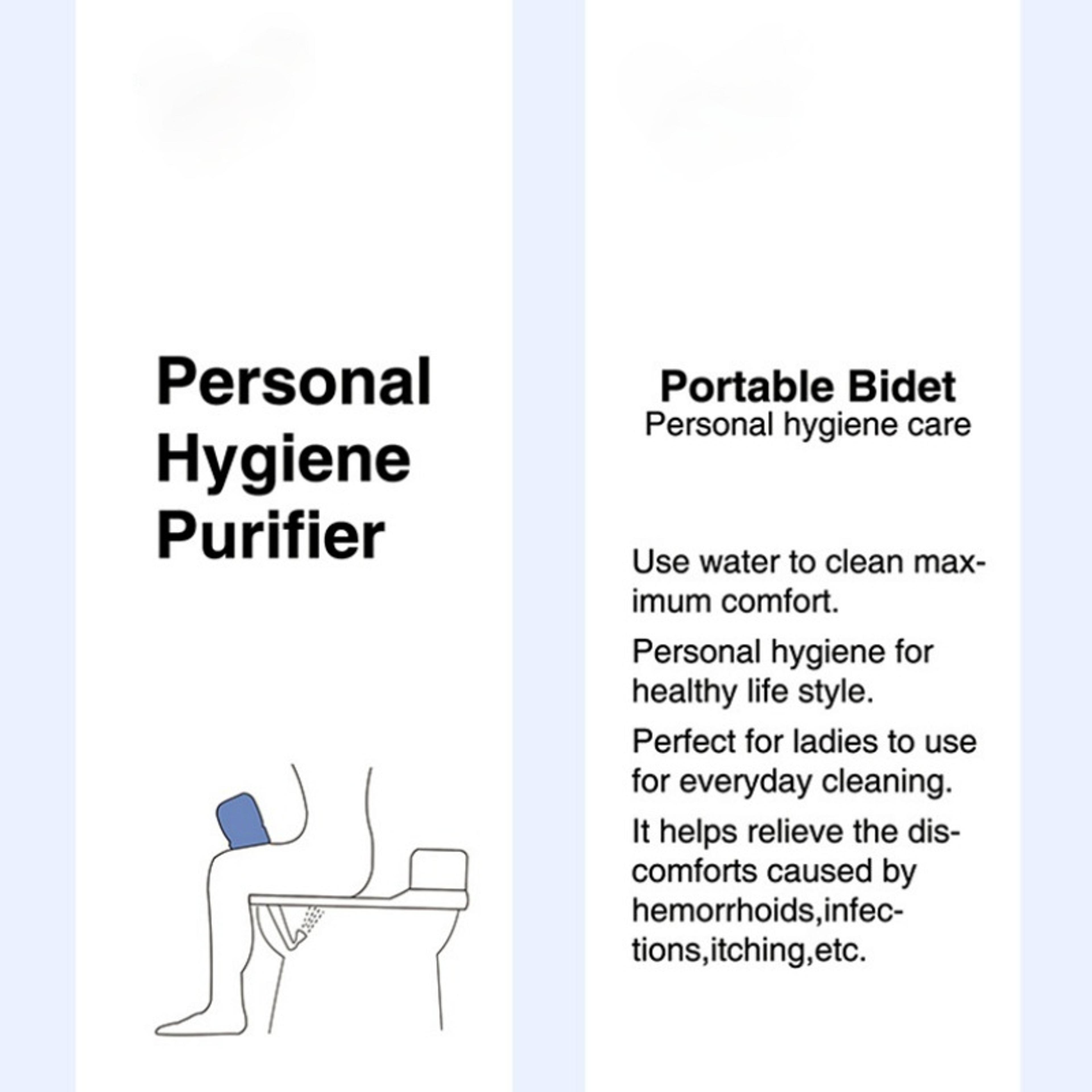 ComfortClean Portable Handheld Bidet Sprayer For Travel  Hygienes 4