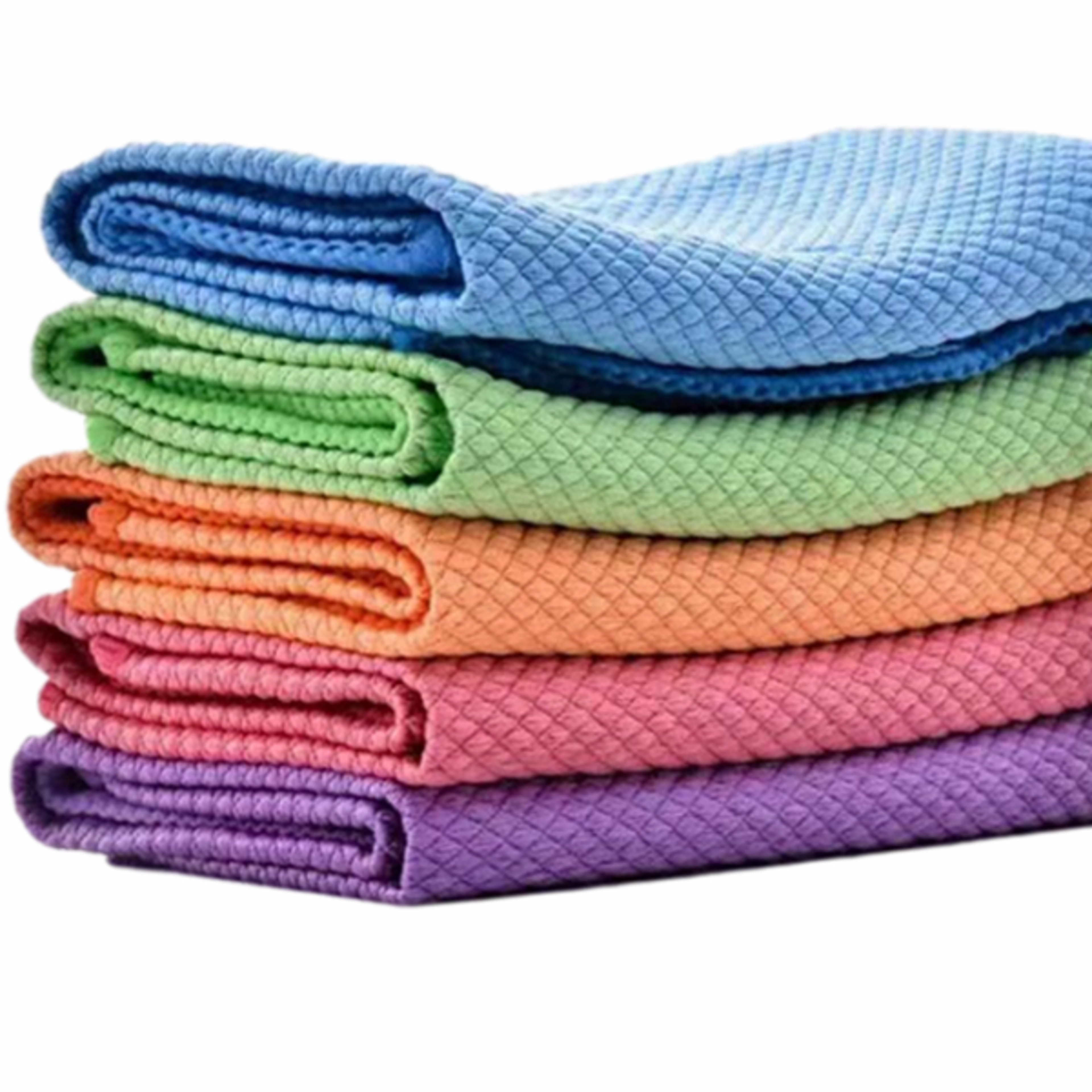 ultra absorbent microfiber dish cloth set for kitchen & glass cleaning
