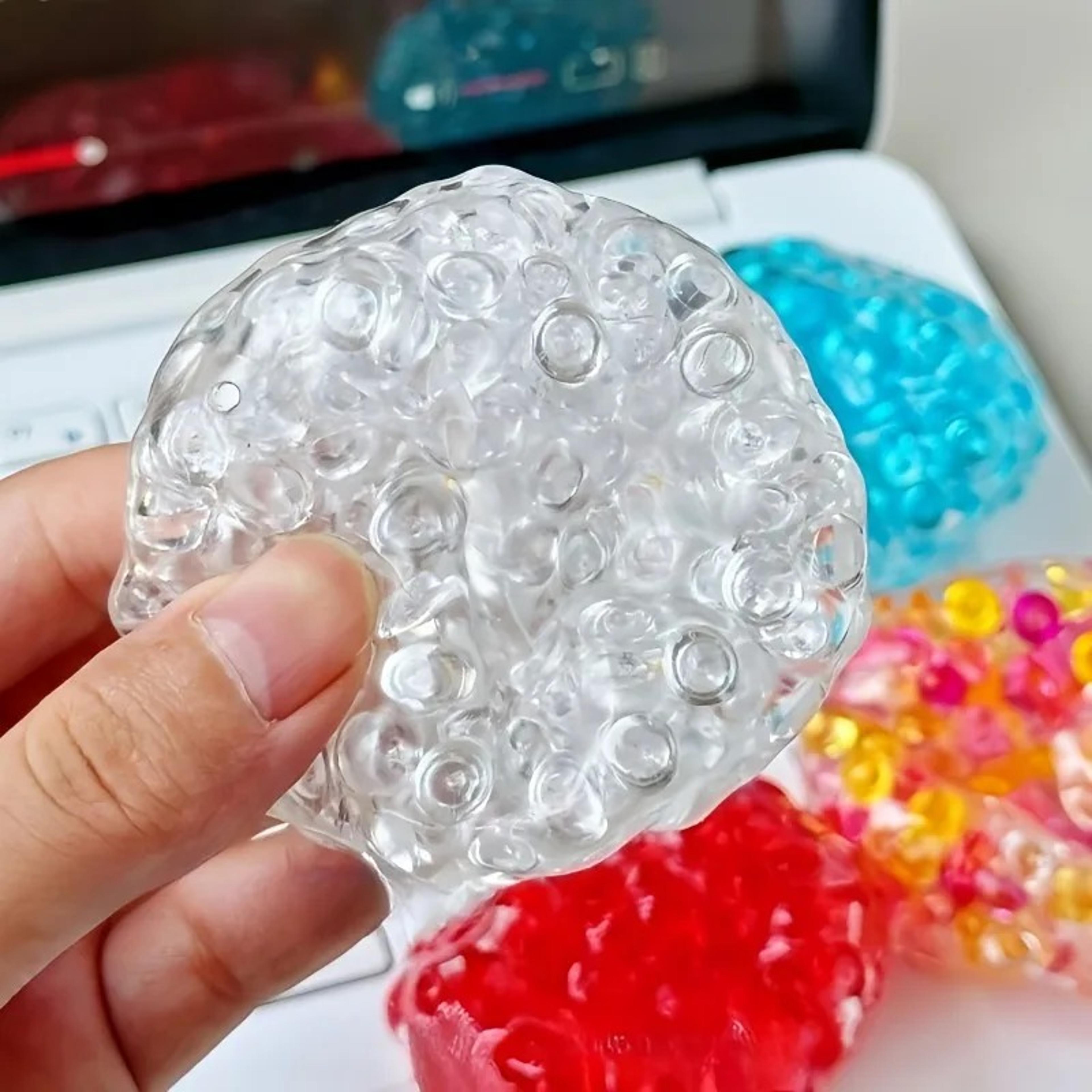 Ice Bead Stress Relief Squishy Ball Slow Rebound Sensory Fidget Toy 2
