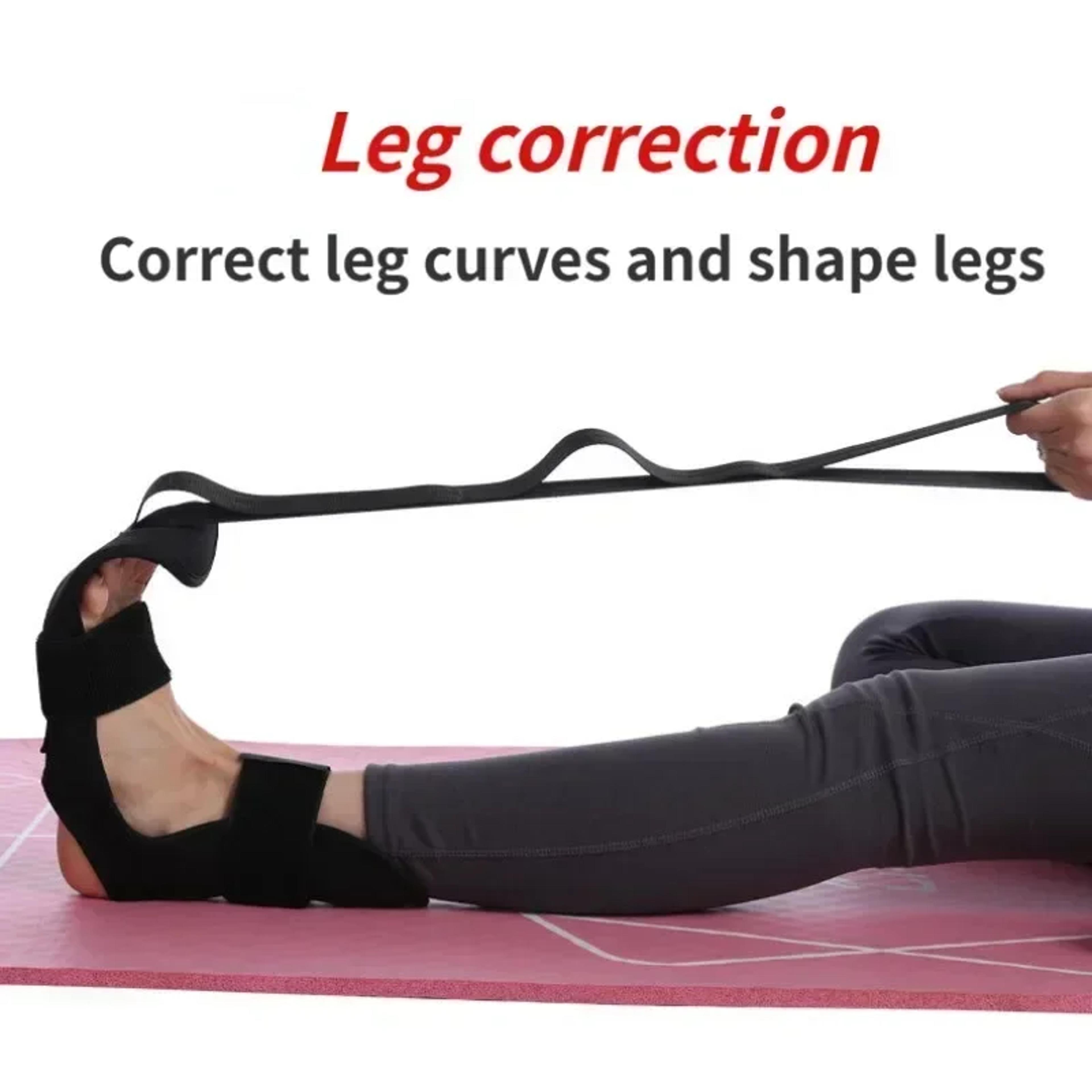 FlexEase Leg Stretching Strap For Flexibility Foot Therapy  Plantar Fasciitis Relief 2