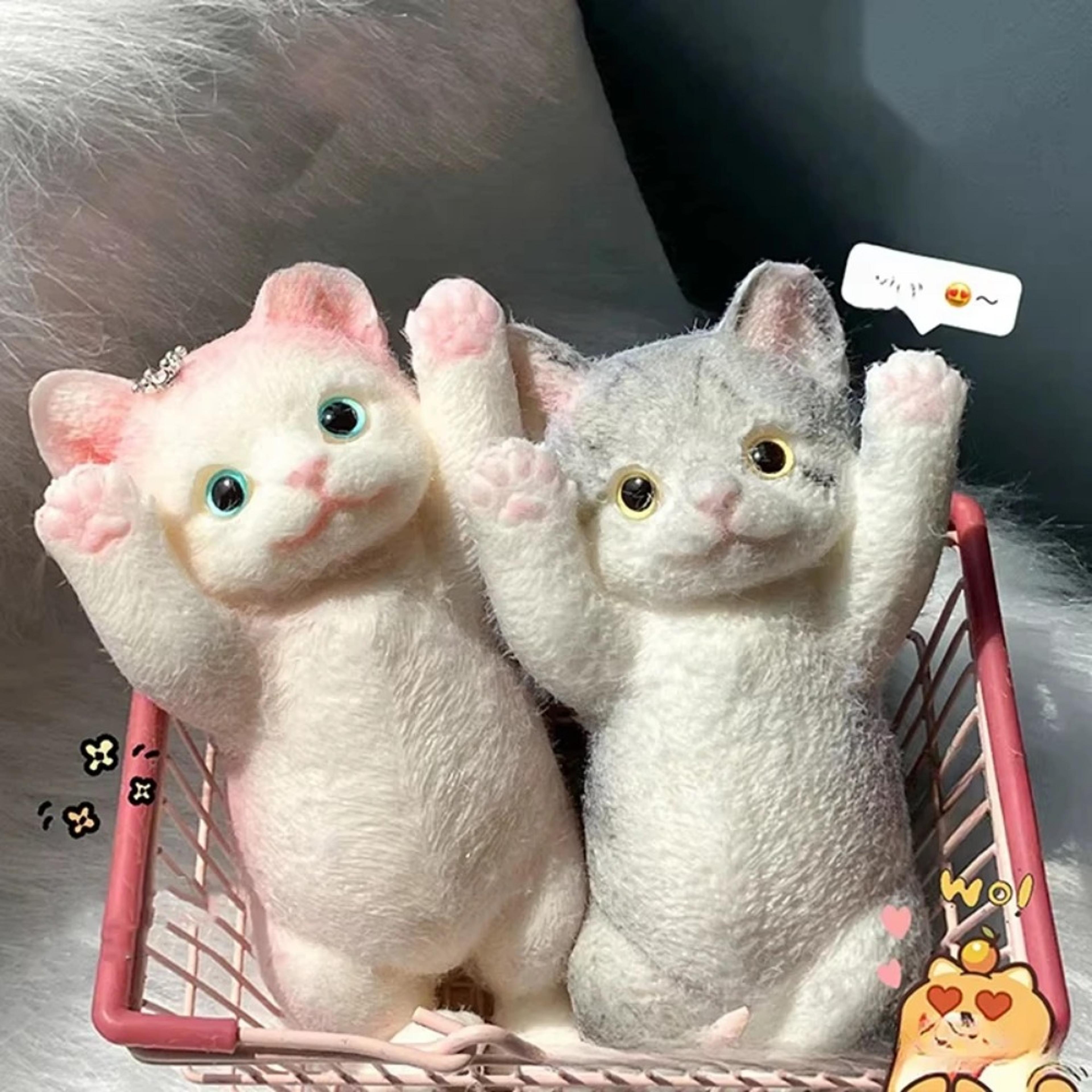 Fuzzy Jumbo Cat Squishy Stress Relief Toy For Anxiety Relief Sensory Fidget Fun  Relaxation 2