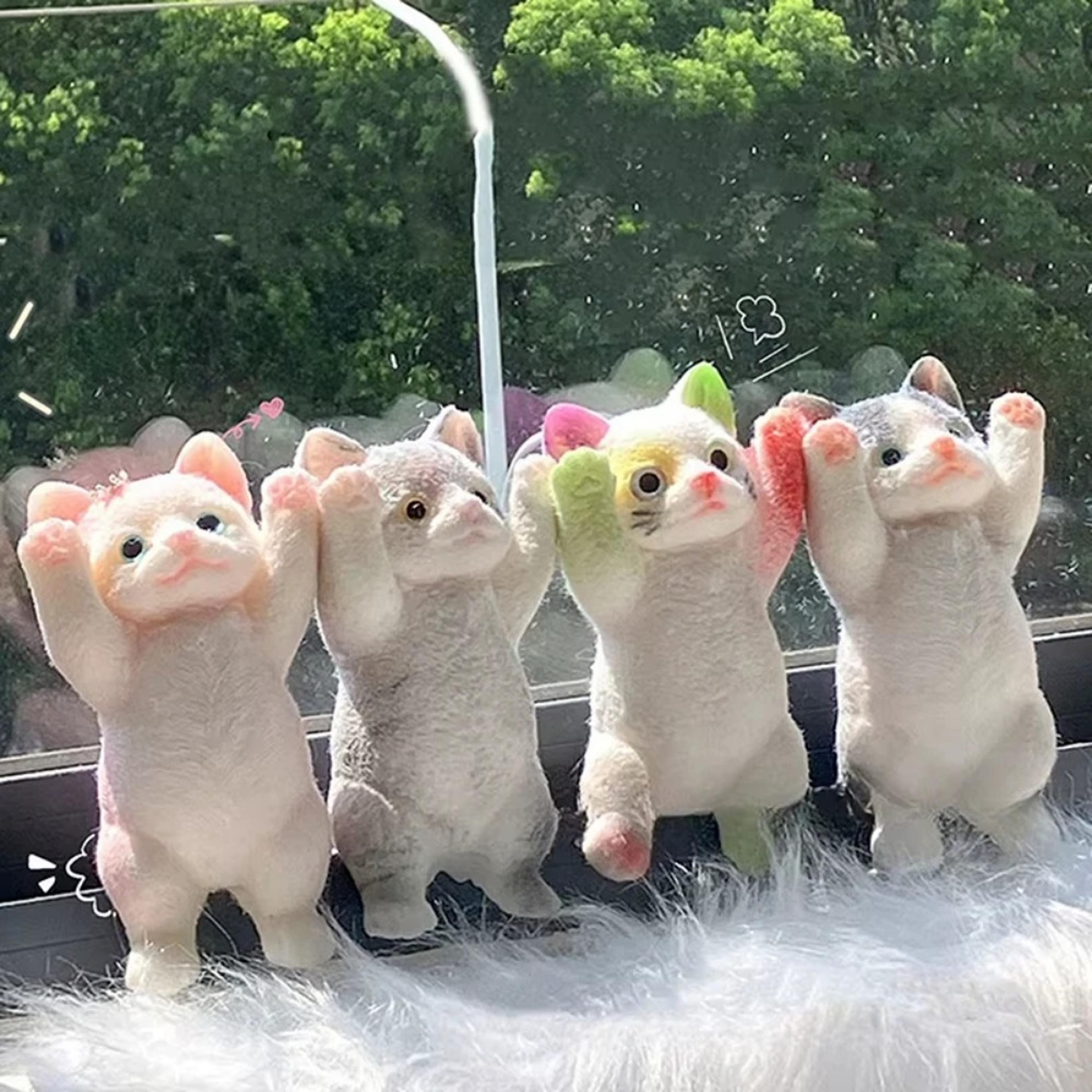 Fuzzy Jumbo Cat Squishy Stress Relief Toy For Anxiety Relief Sensory Fidget Fun  Relaxation 3