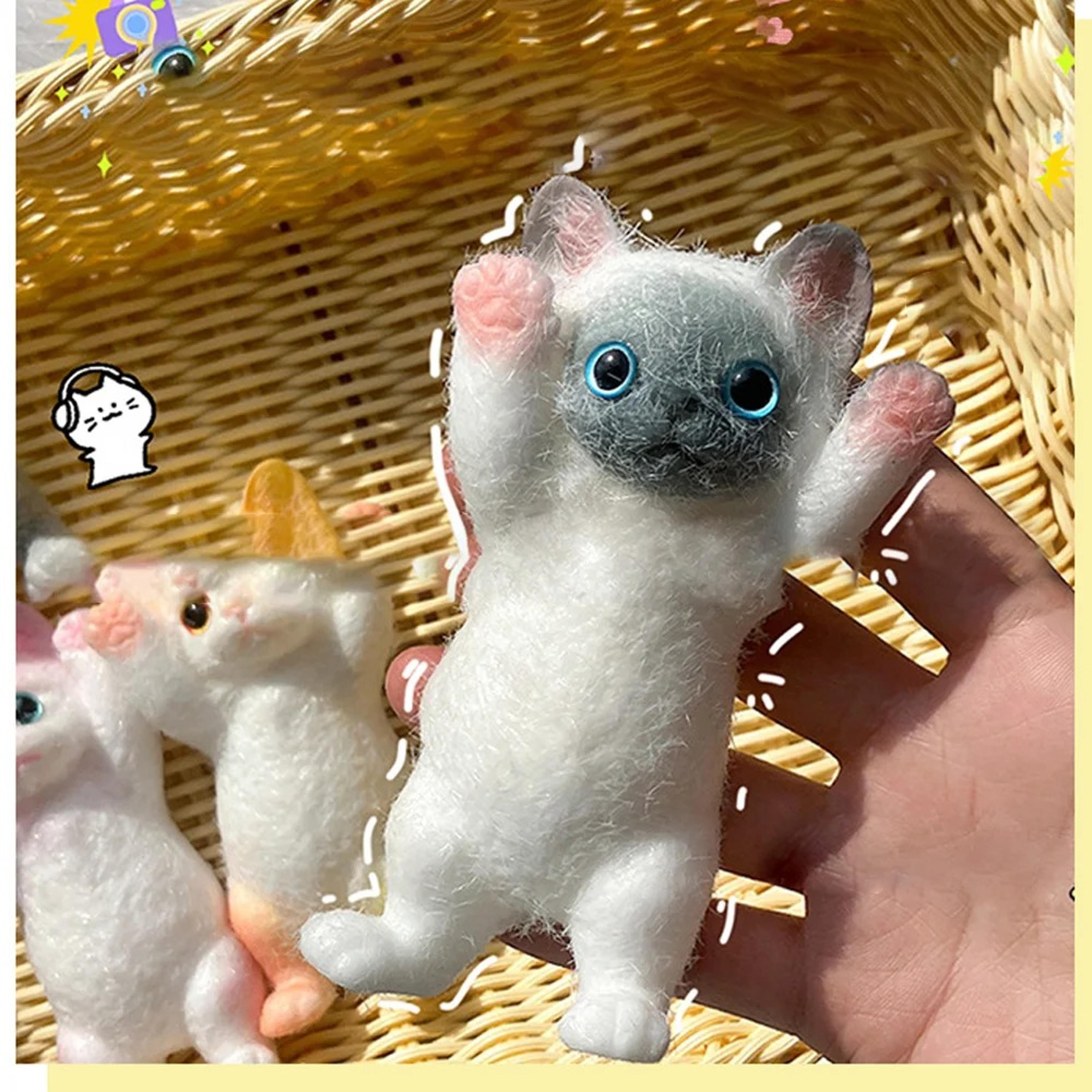 Fuzzy Jumbo Cat Squishy Stress Relief Toy For Anxiety Relief Sensory Fidget Fun  Relaxation 4