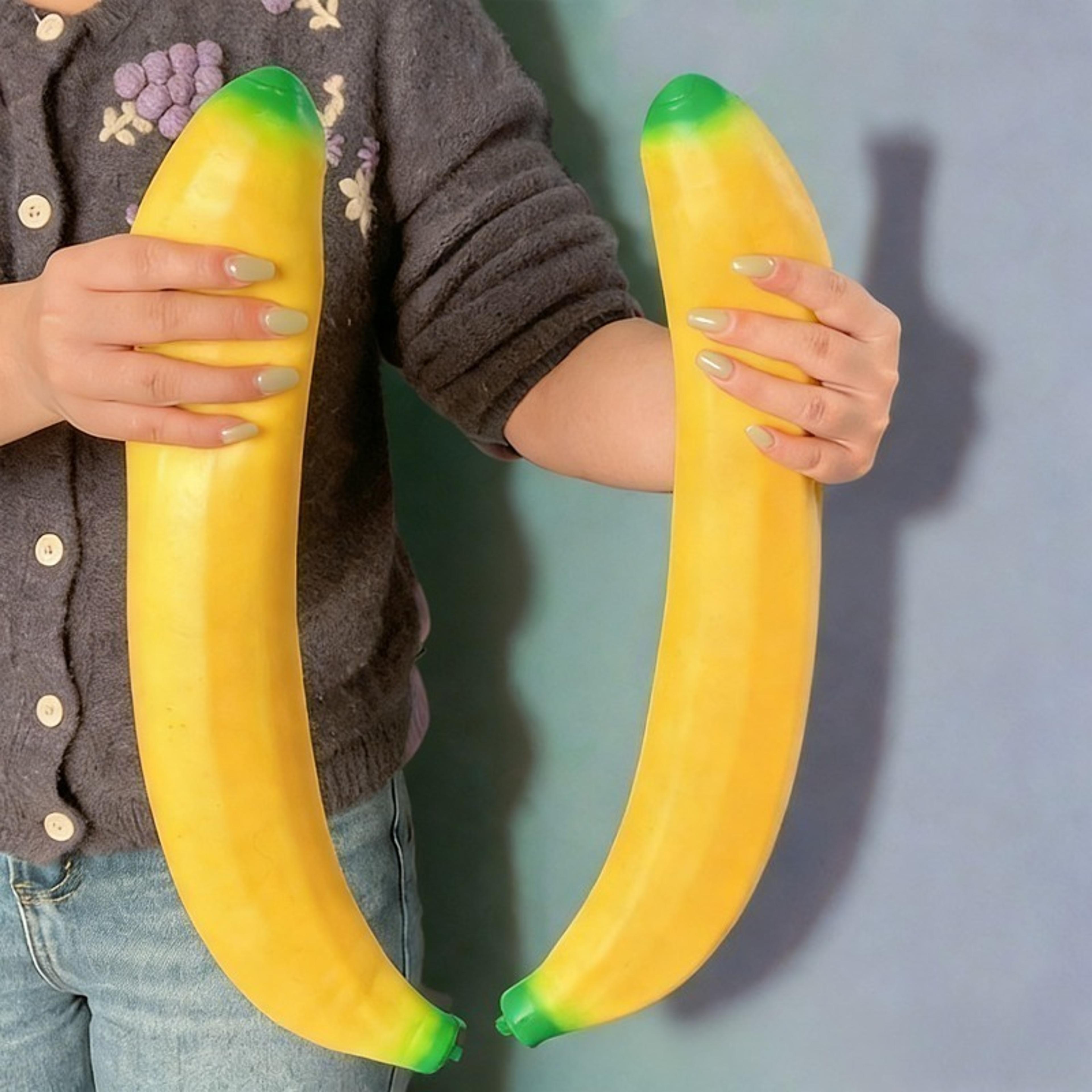 Giant Banana Squishy Stress Relief Toy Slow Rising Sensory Fidget Novelty Desk Accessory 1