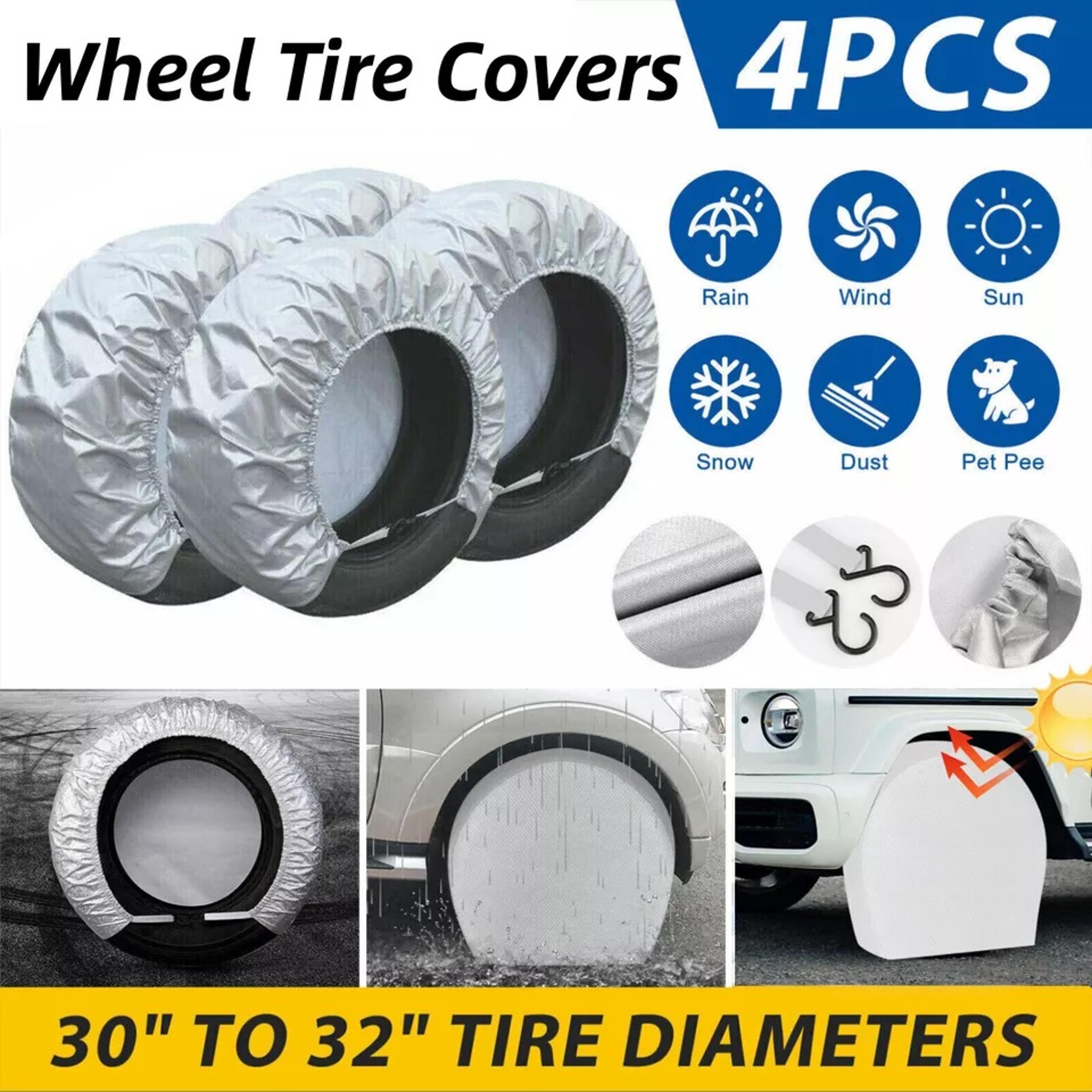 waterproof tire covers wheel & tyre rv trailer camper sun protectors