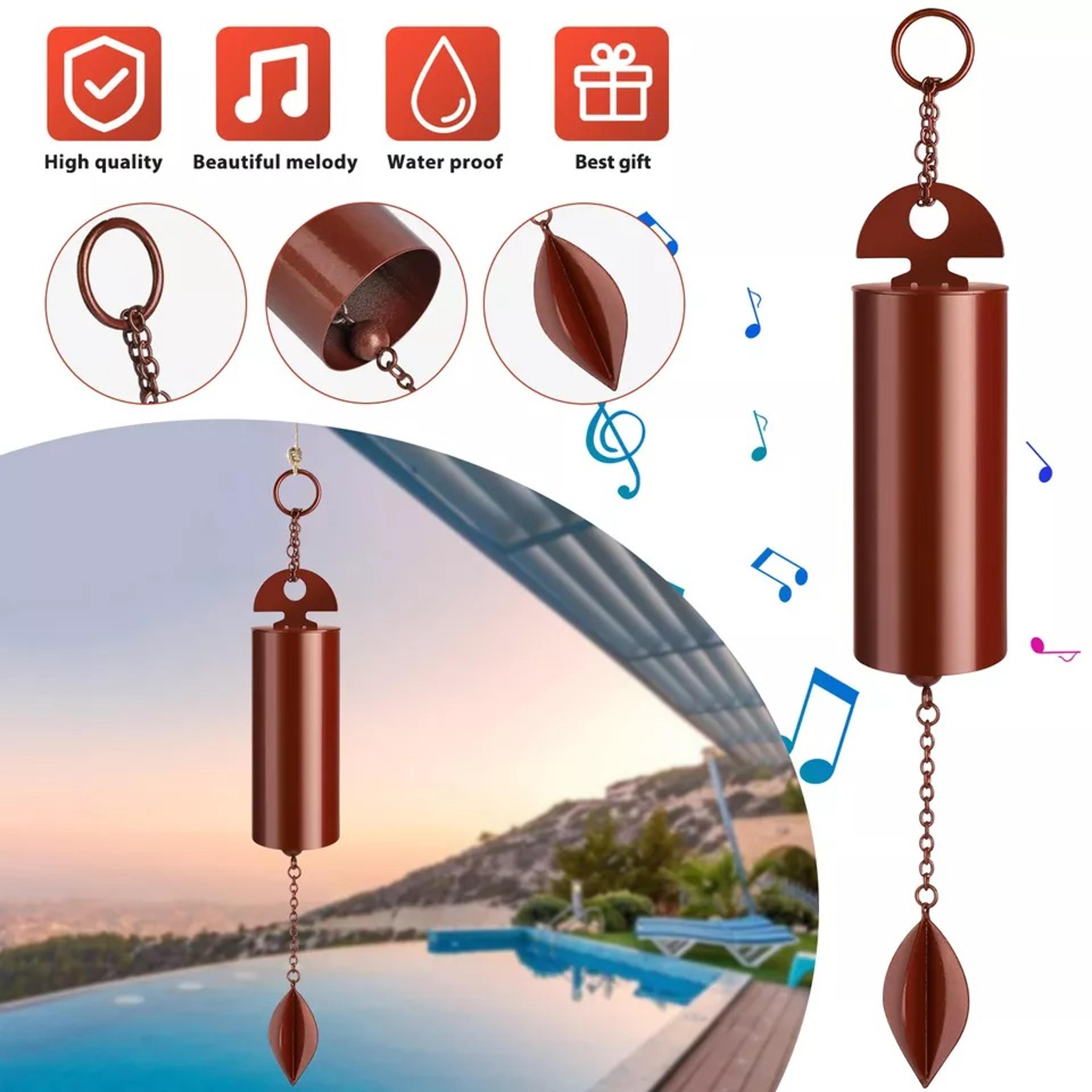 deep resonance serenity bell heroic windchime home outdoor yard decoration