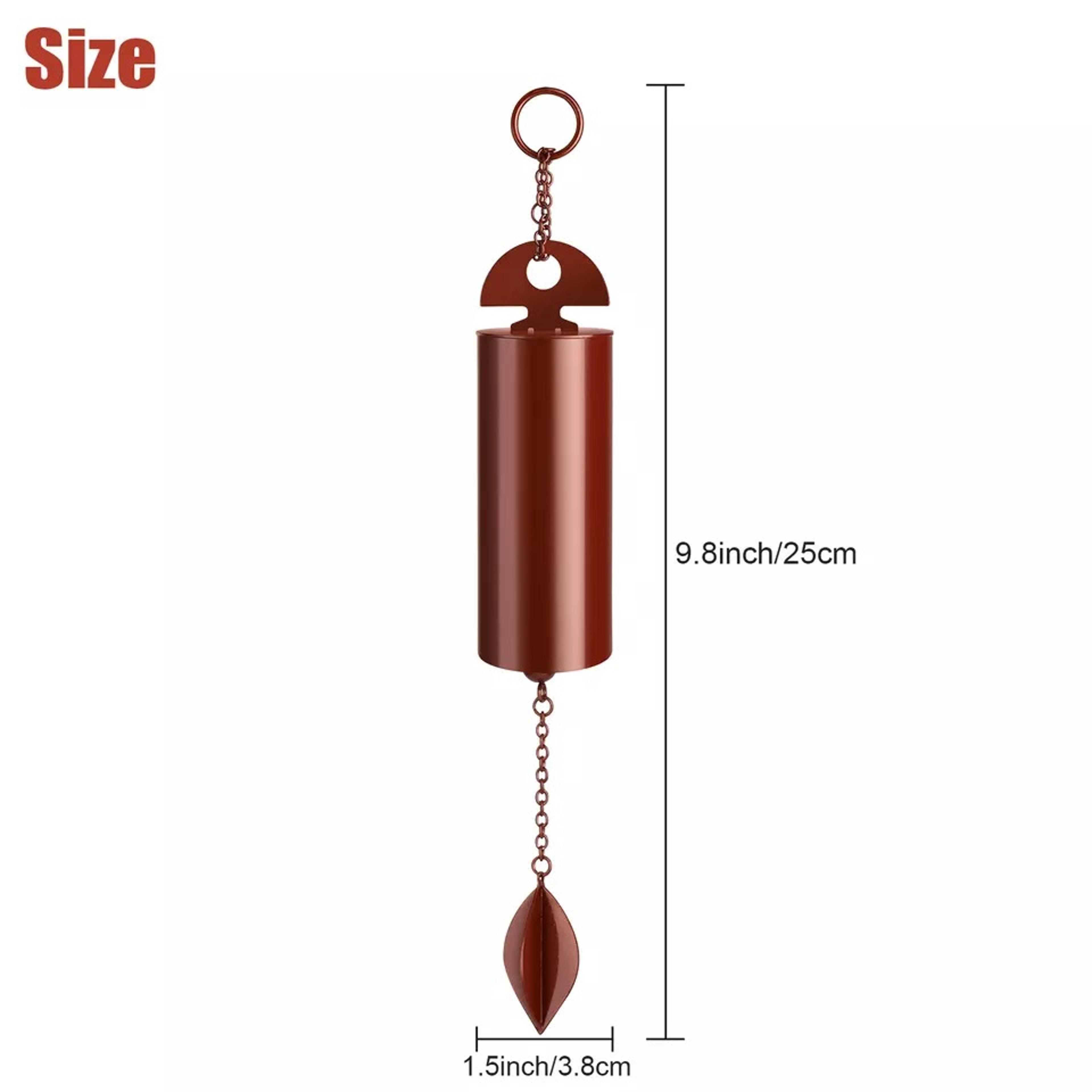 Deep Resonance Serenity Bell Heroic Windchime Home Outdoor Yard Decoration