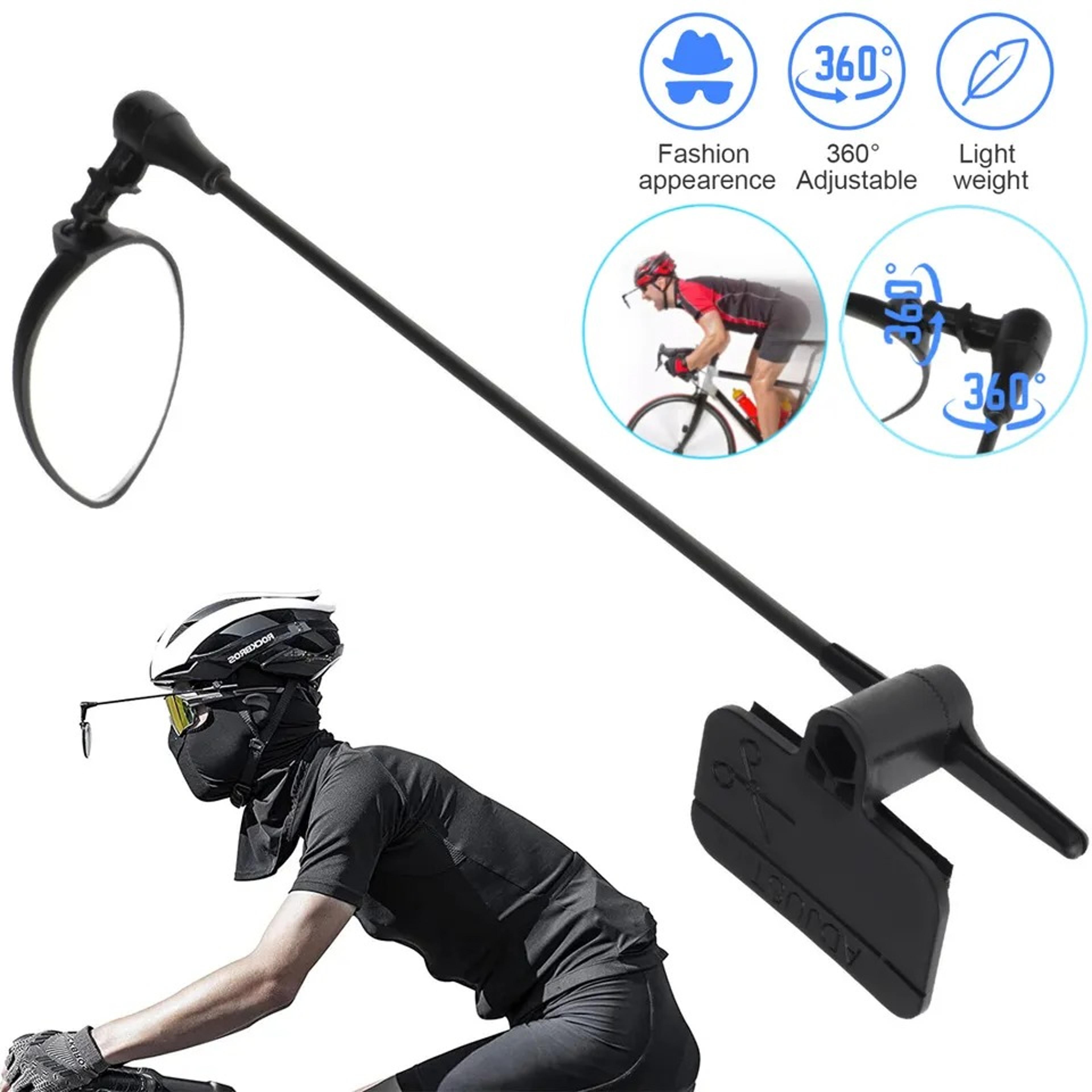360° adjustable bicycle helmet rearview riding bike safe cycling reflect mirror