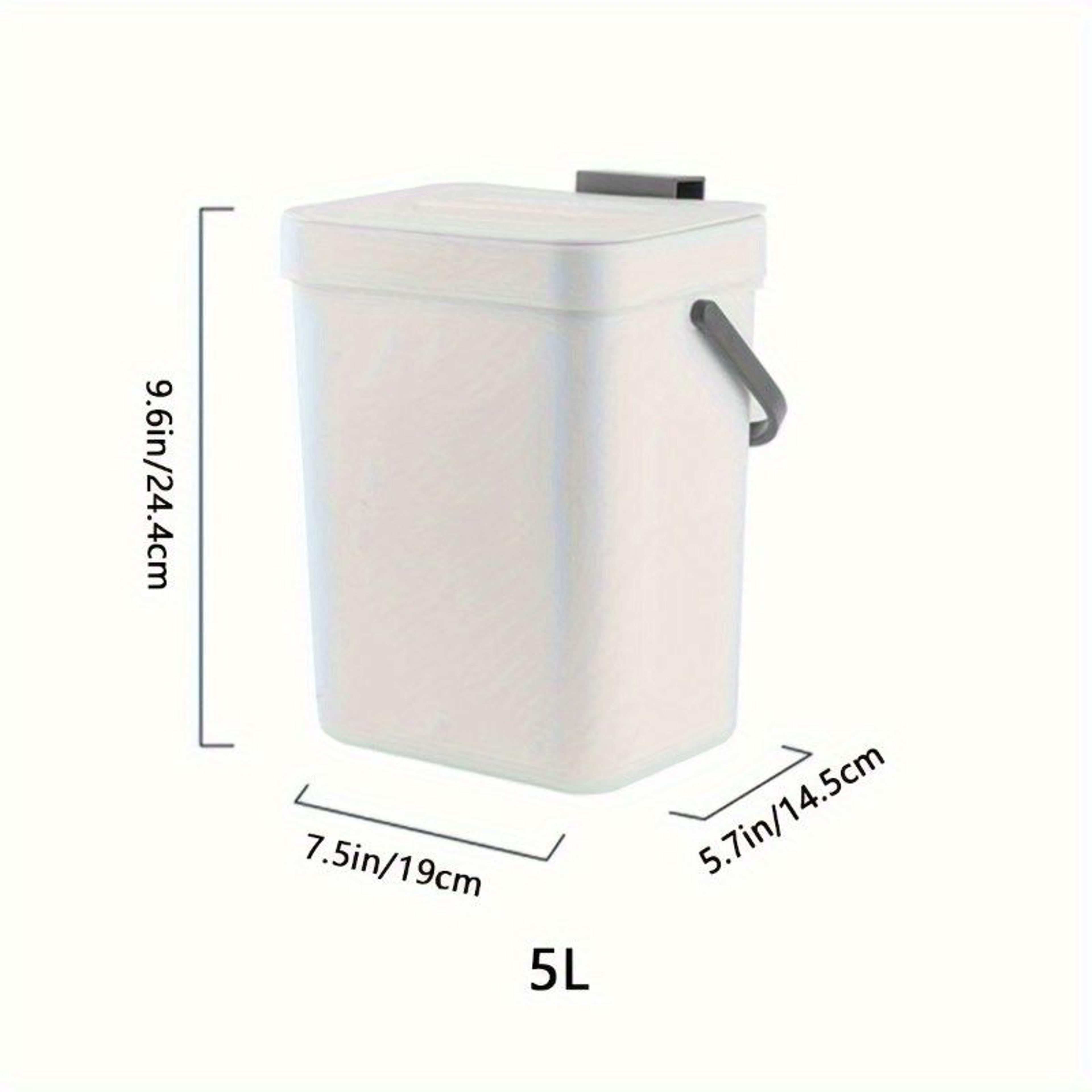 Space Saving Quiet Close Trash Can EcoFriendly Sealed Bin for Kitchen  Office