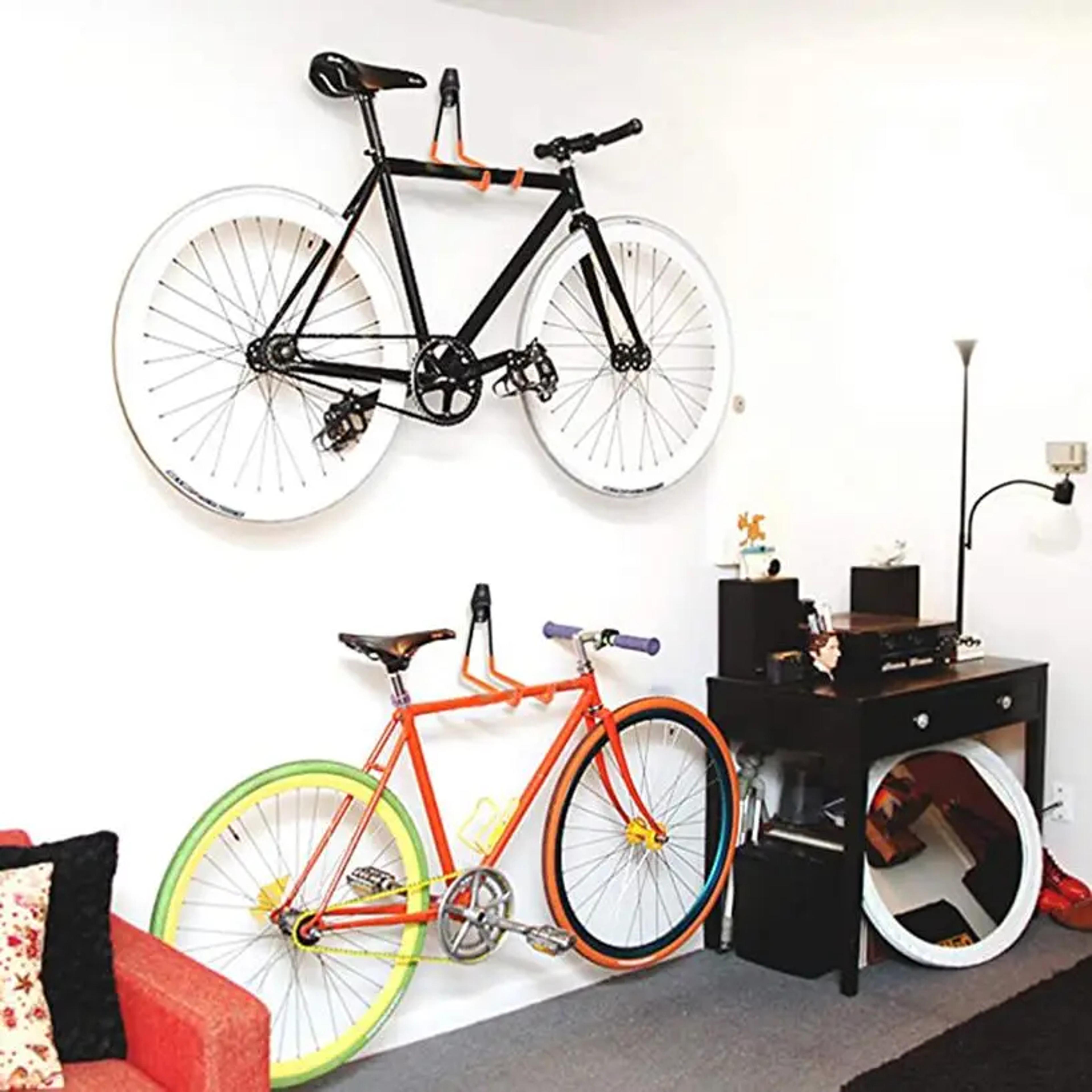 wall mount bicycle hanger hooks, heavy duty storage hook for garage, ladders & garden tools