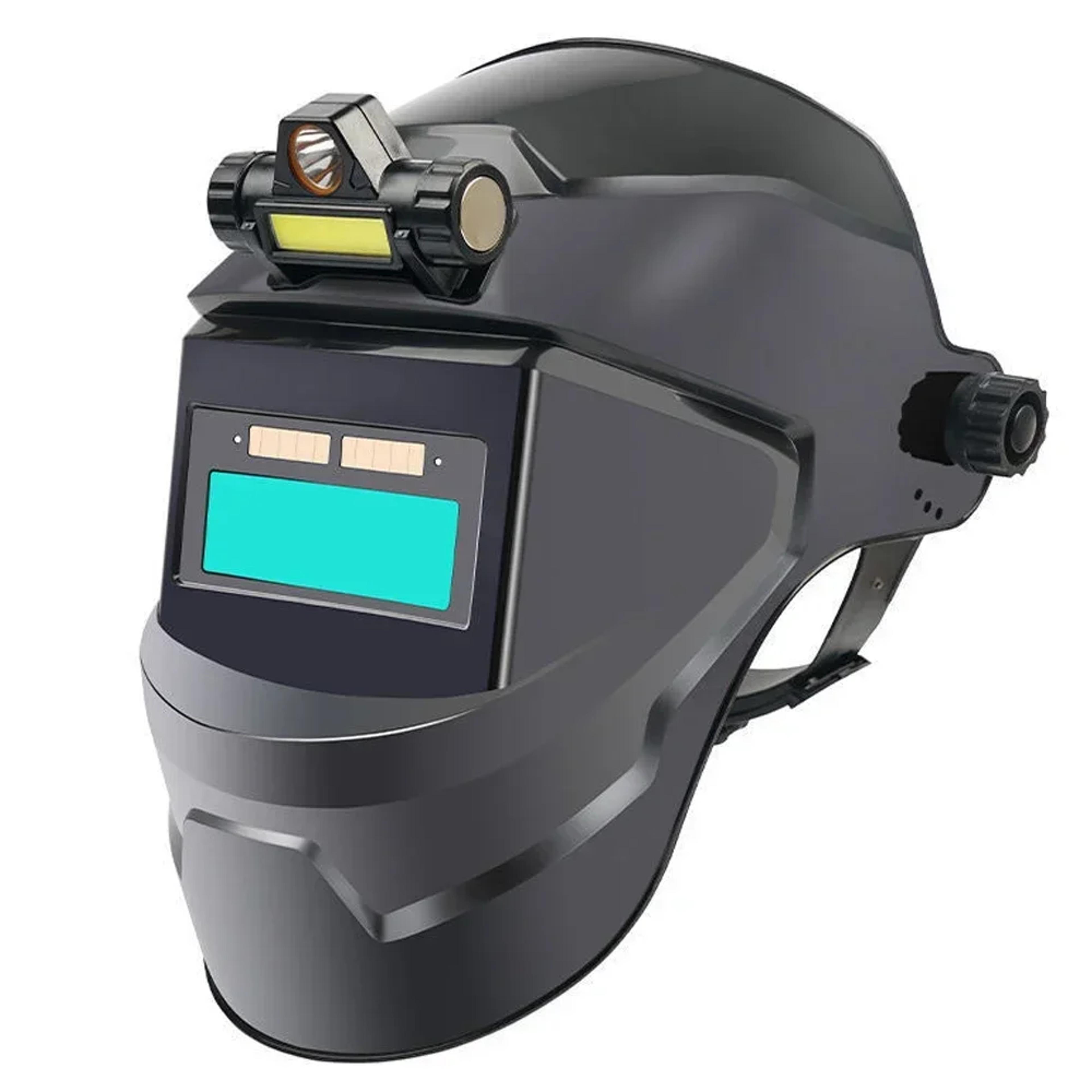 professional welding facemask automatic light adjustment, panoramic lens for safe arc & tig welding