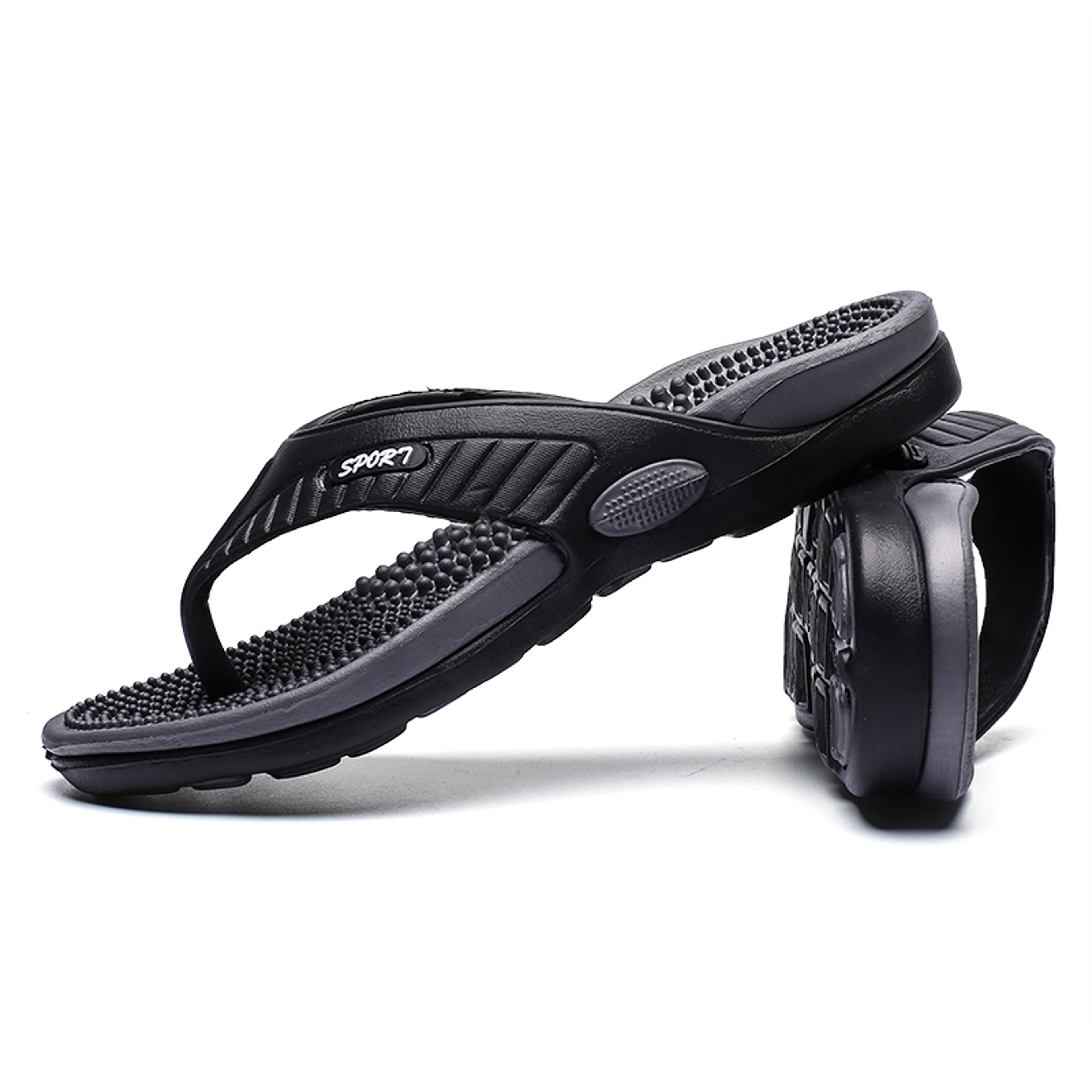 breathable flip flops for men, summer beach shoes, massage flip flops men, big size sandals, luxury sandals for men