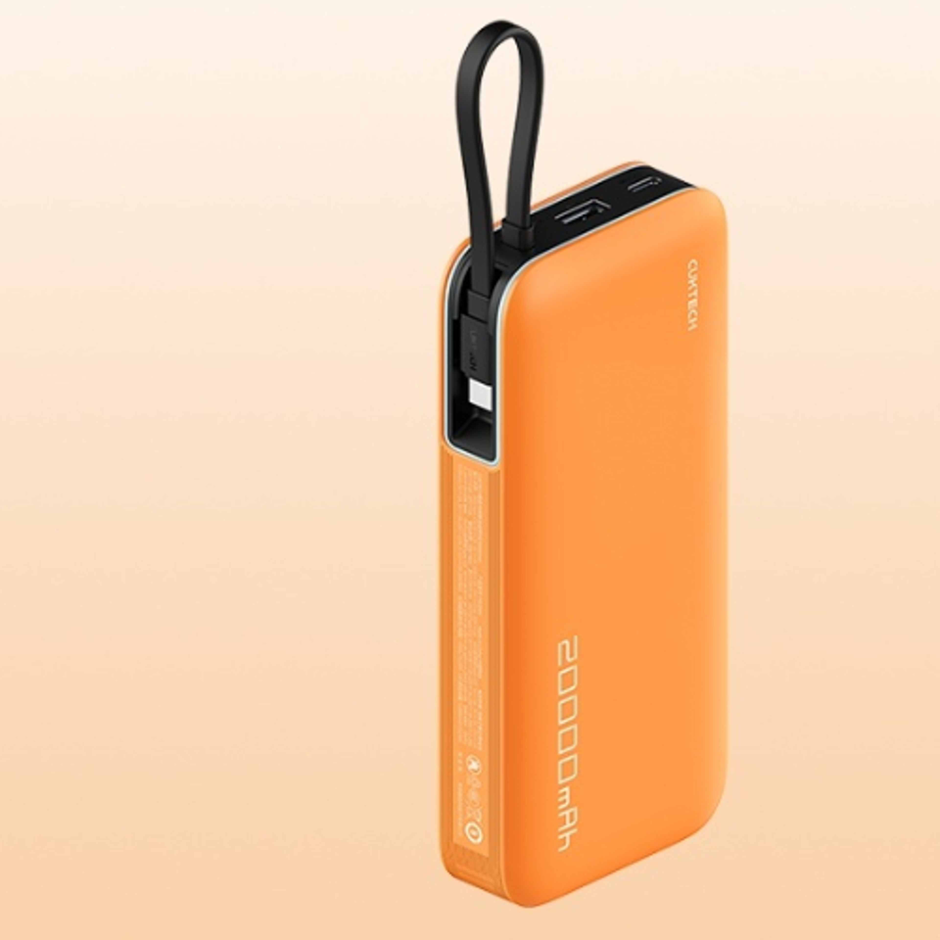 two-way fast charge power bank , self portable, powerbank with cable for quick charging anywhere