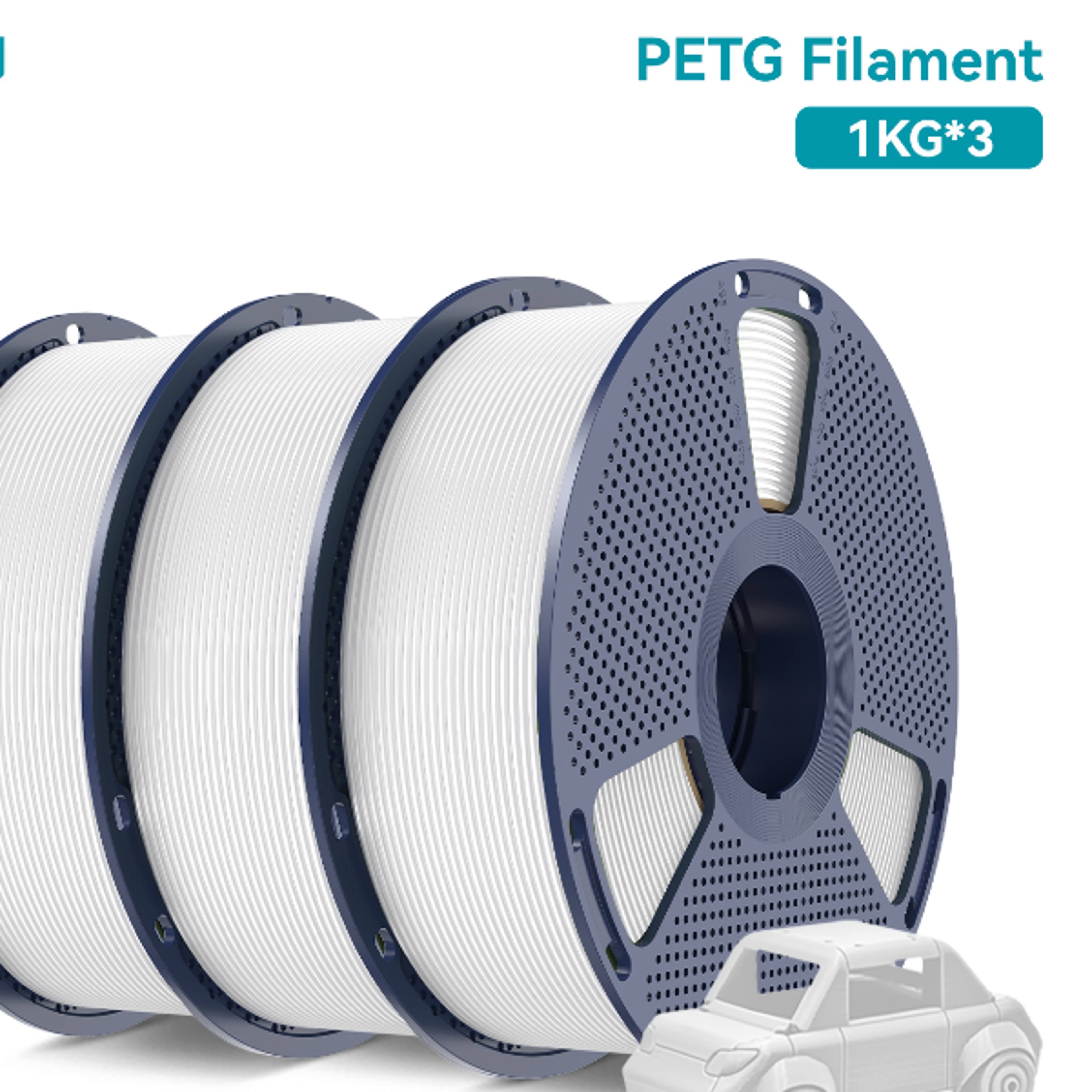rolls filament, neatly wound for printing with precise tolerance