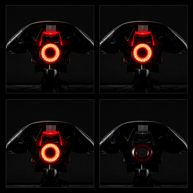 LED Charging Cycling Taillight Bicycle Smart Auto Brake Sensing Light Waterproof IPx6 Bike Rear Lig 4