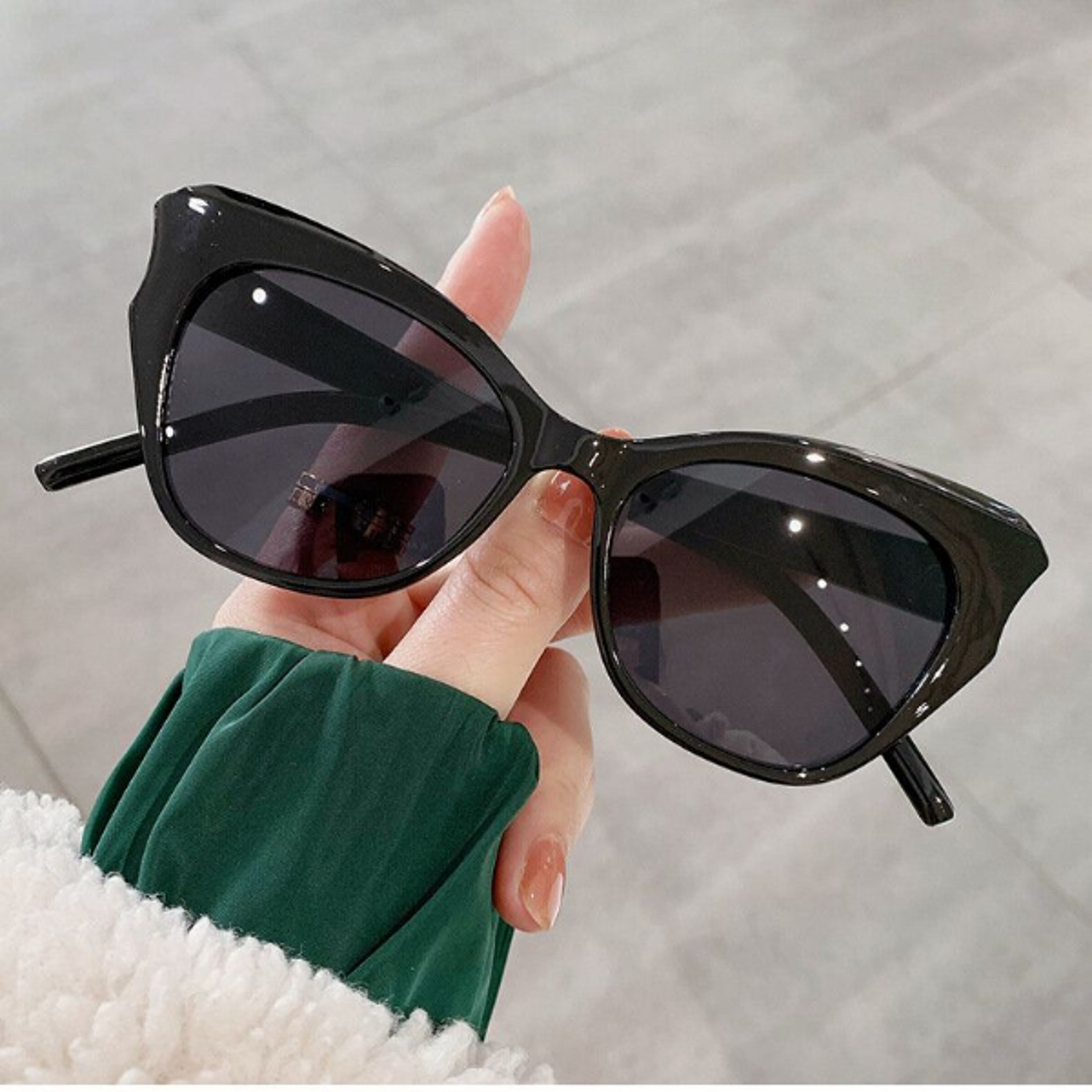 vintage cat eye sunglasses retro mirror outdoors shades for women
