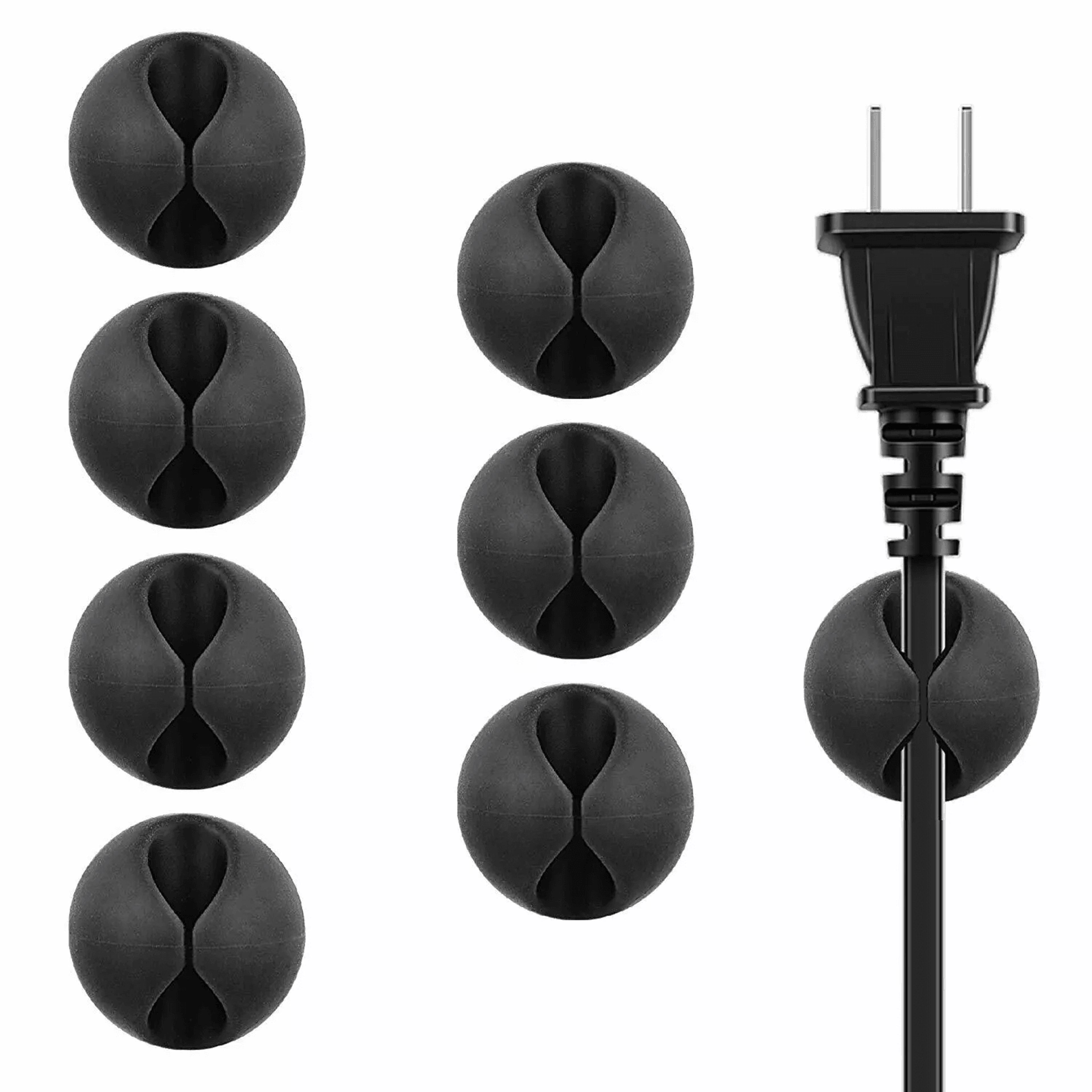 cable organizer reel set, cord management clips wire holders for desk, home & travel cable control