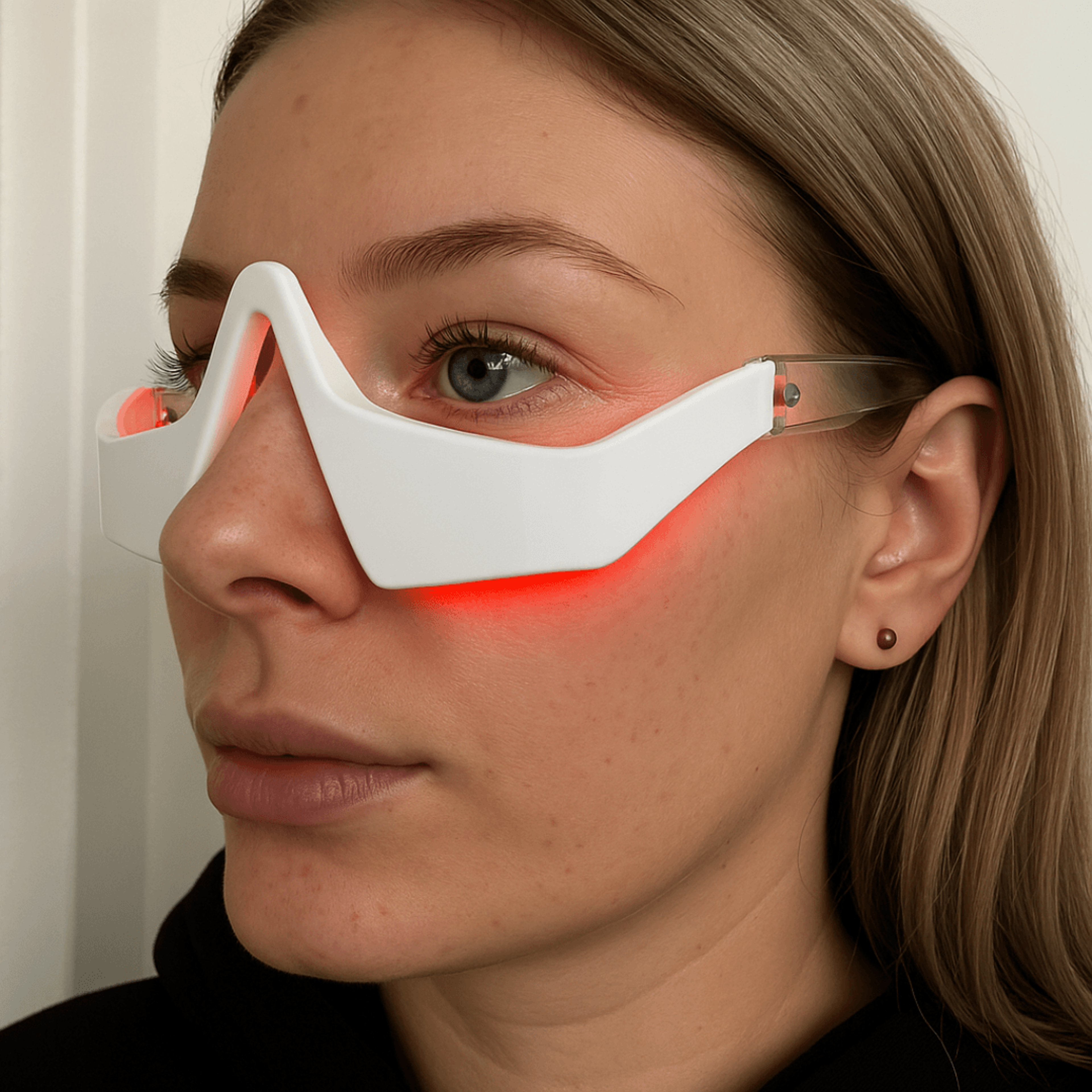 Electric Eye Massager Glasses Relieves Eye Fatigue EMS Red Light Therapy Eye Beauty Instrument For  0