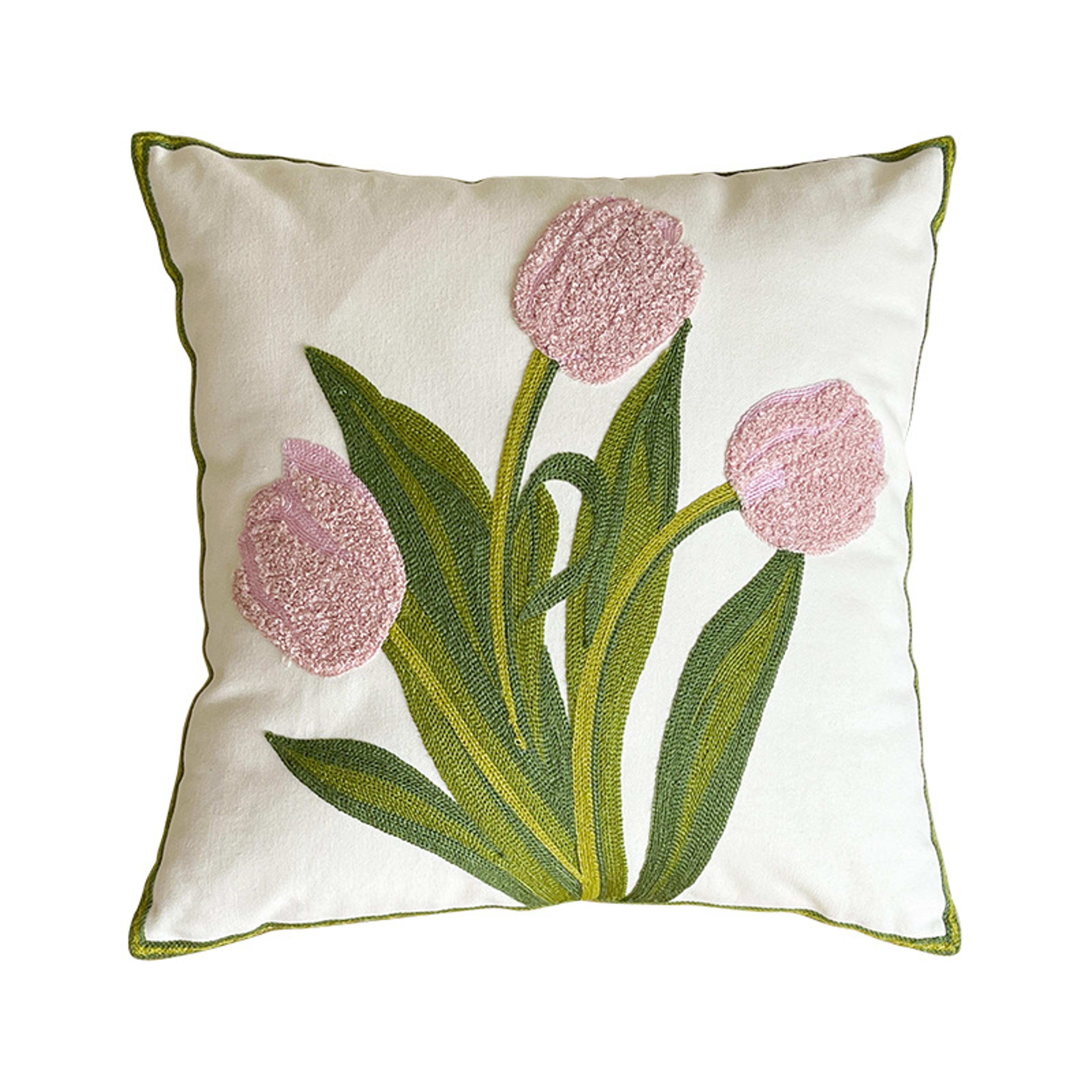 Cute Pumpkin Wind Tulip Pillow Living Room Sofa Cushion Bedhead Waist Pillow Pink Atmosphere Decora 4