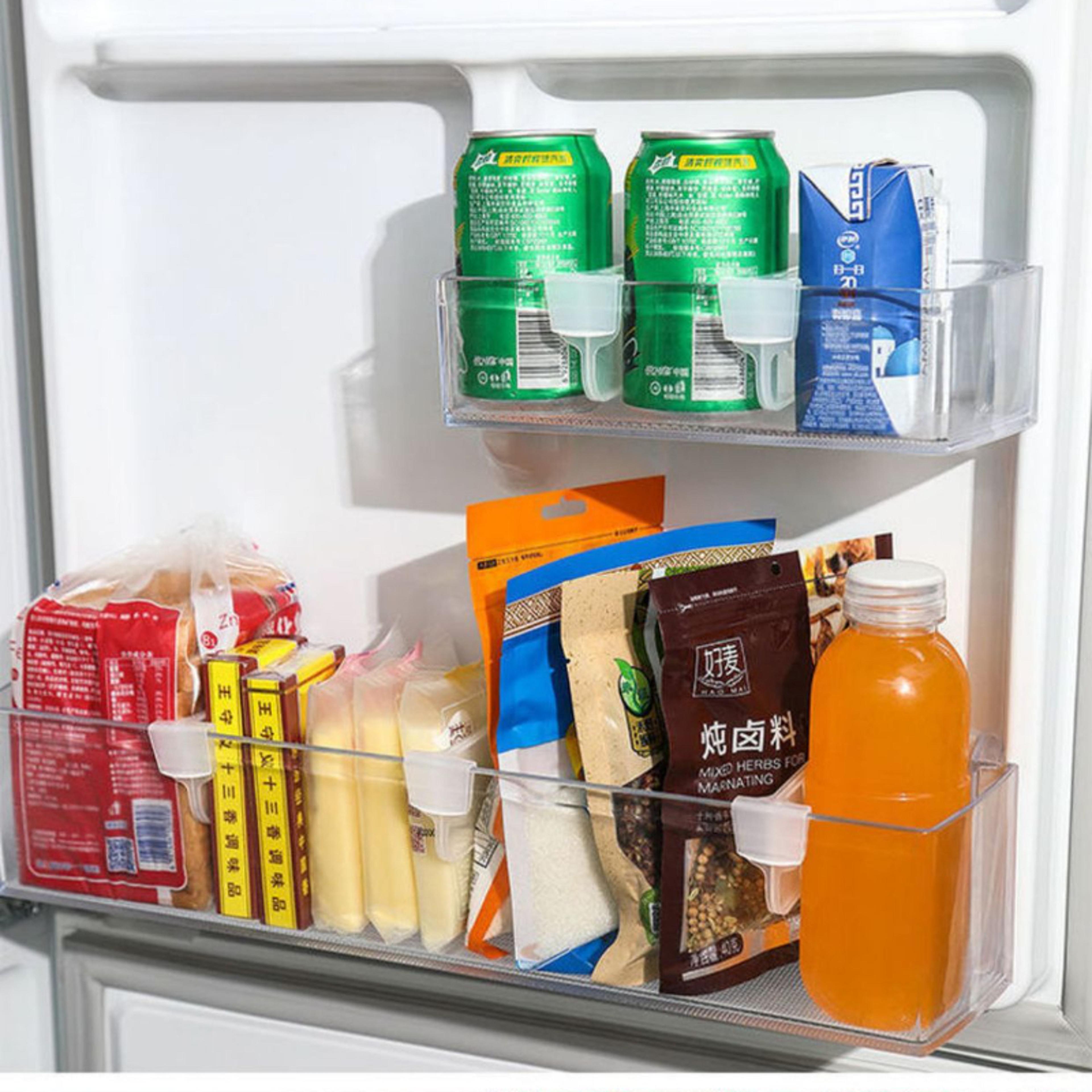 multifunctional partition clip for refrigerator, household storage rack, side door panel buckle