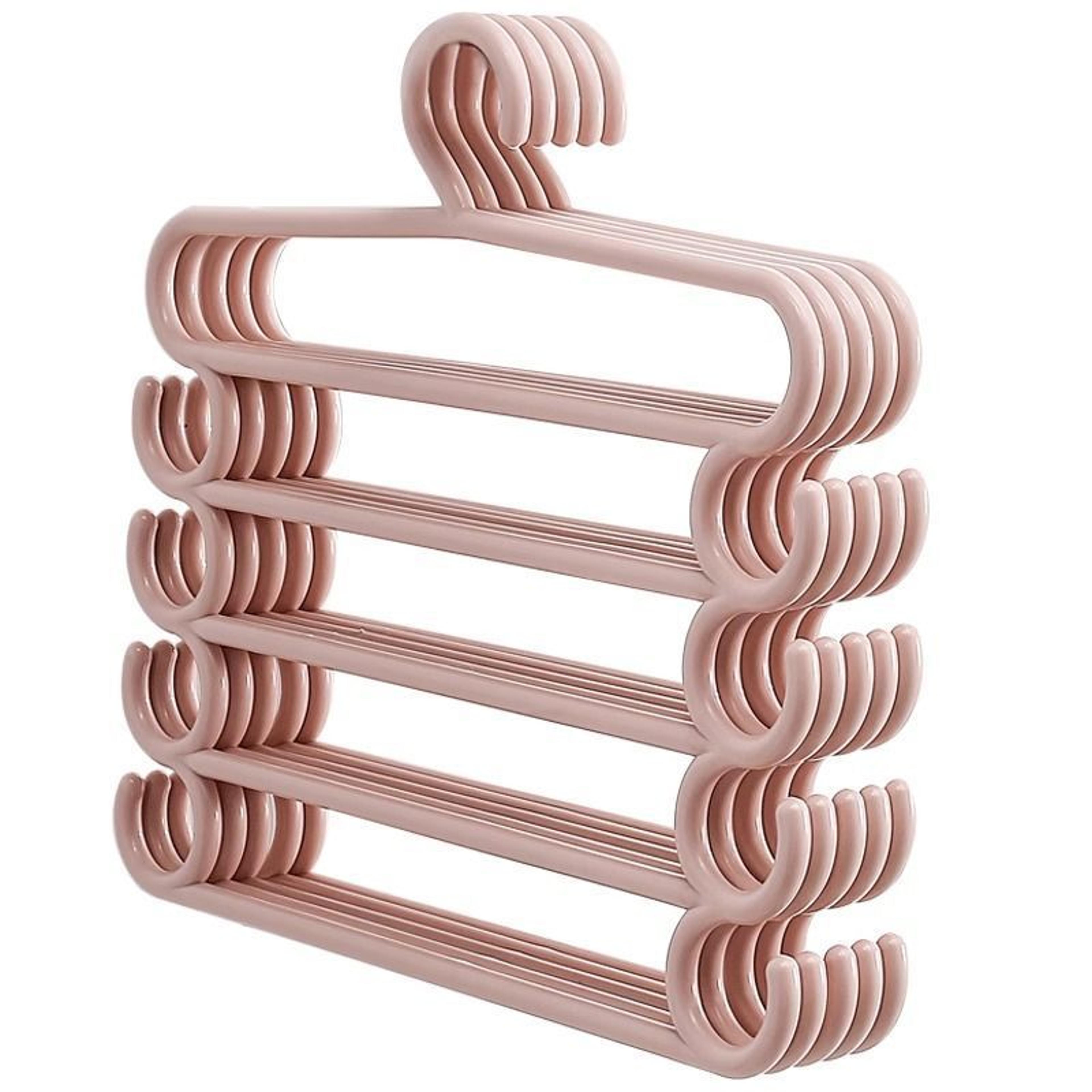 Multi Layer Pants Hanger Layers Space Saving Closet Rack Household Organizer 4