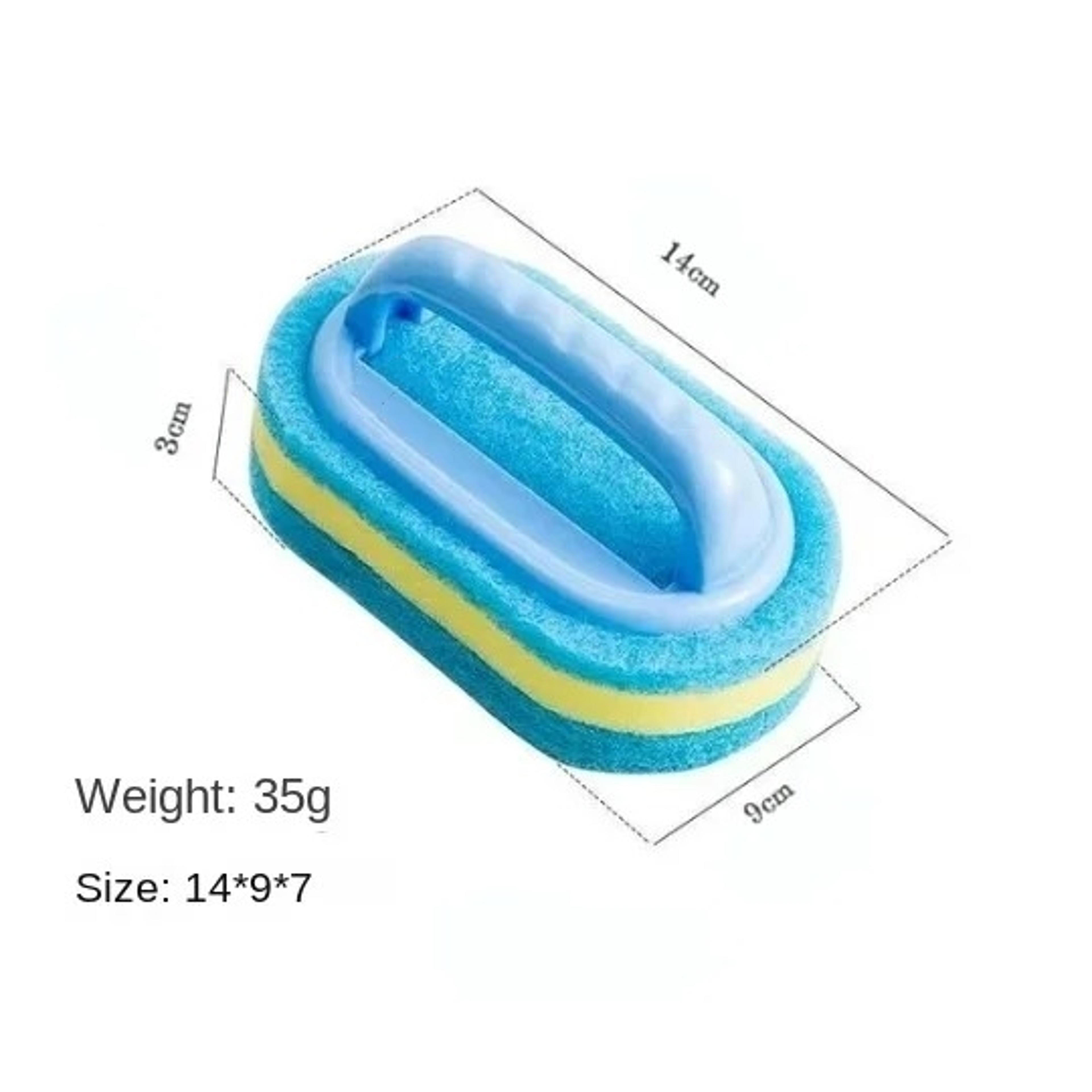 Bathroom Kitchen Tub Thicken Scrubbing Sponge Household Cleaning Brush With Handle Dish Soap Wipe P 5