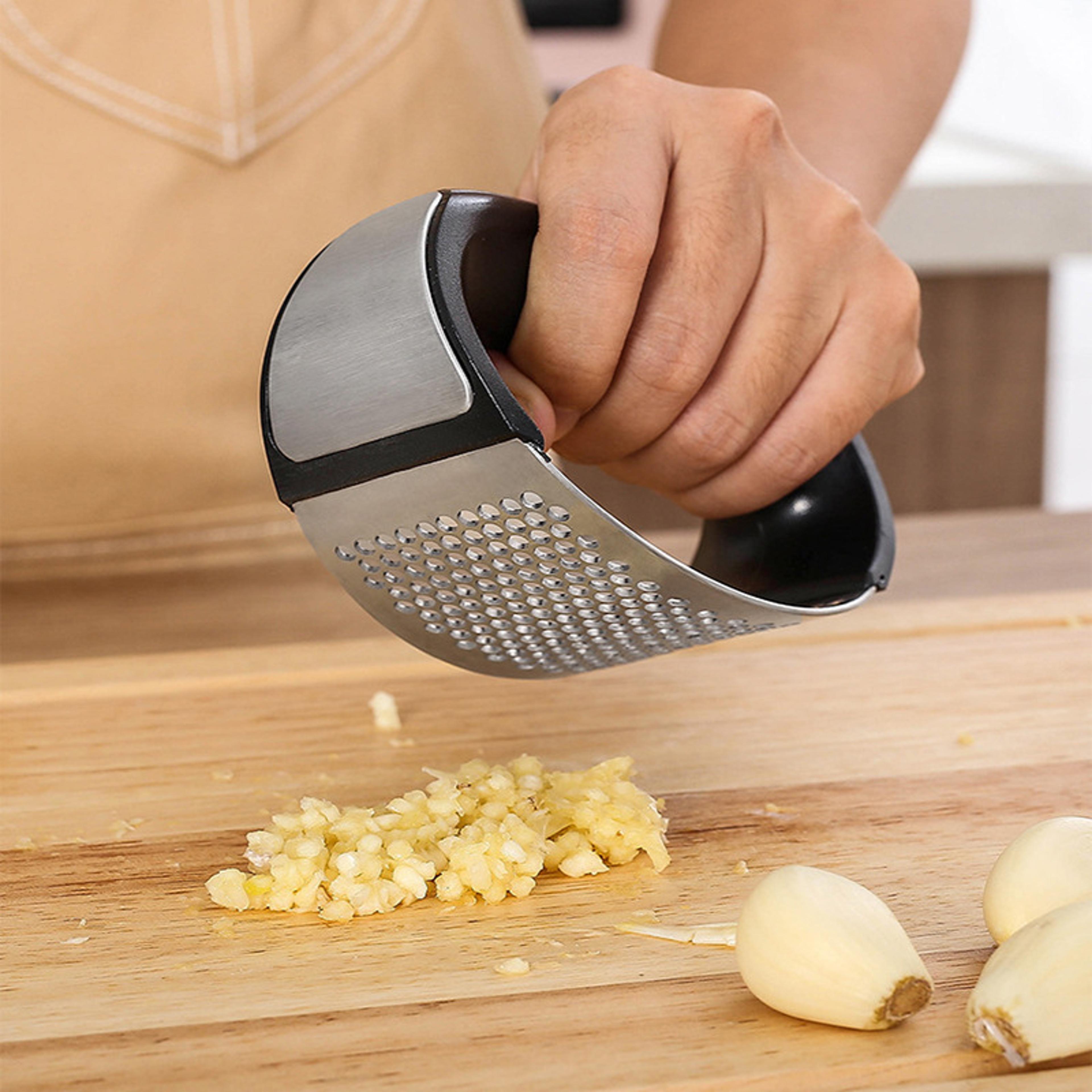 Manual Stainless Steel Garlic Press Crusher Mincer For Easy Chopping Kitchen Gadget For Garlic And  2