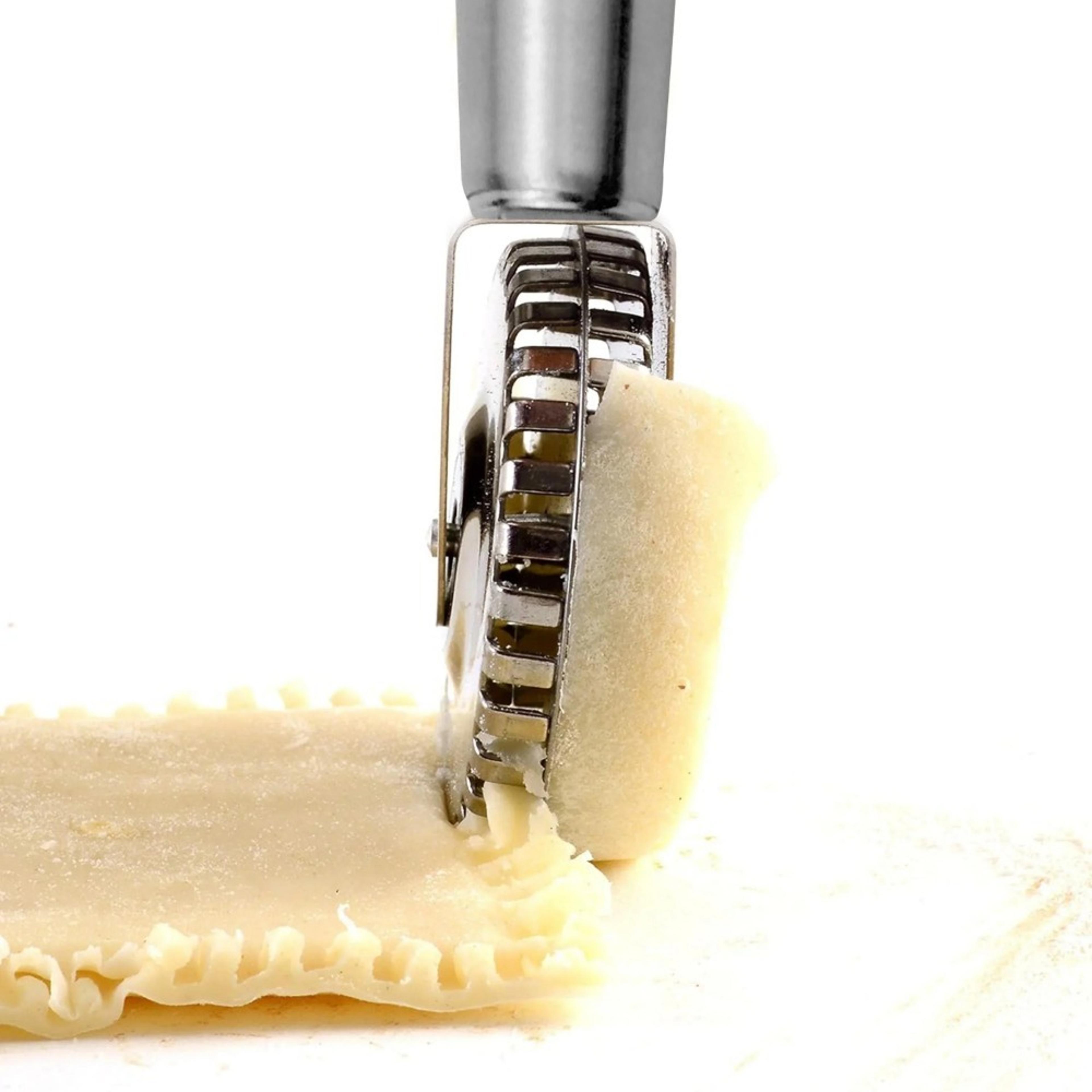 DoubleSided Rolling Pin And LaceCutting Knife With Edge Sealing Embossing For Pie Filling DumplingS 2