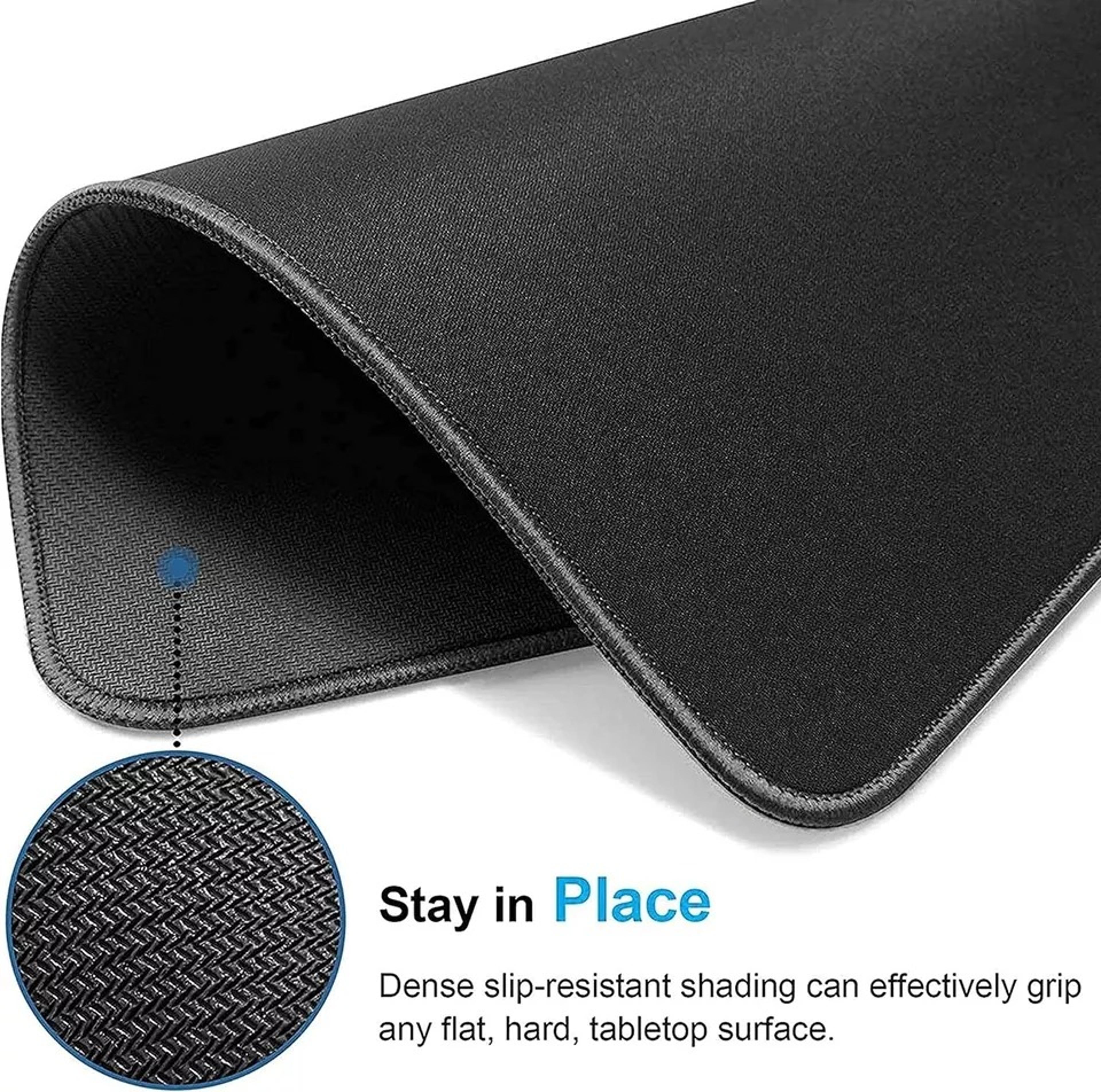 3X NonSlip Mouse Pad Stitched Edge PC Laptop For Computer PC Gaming Rubber Base