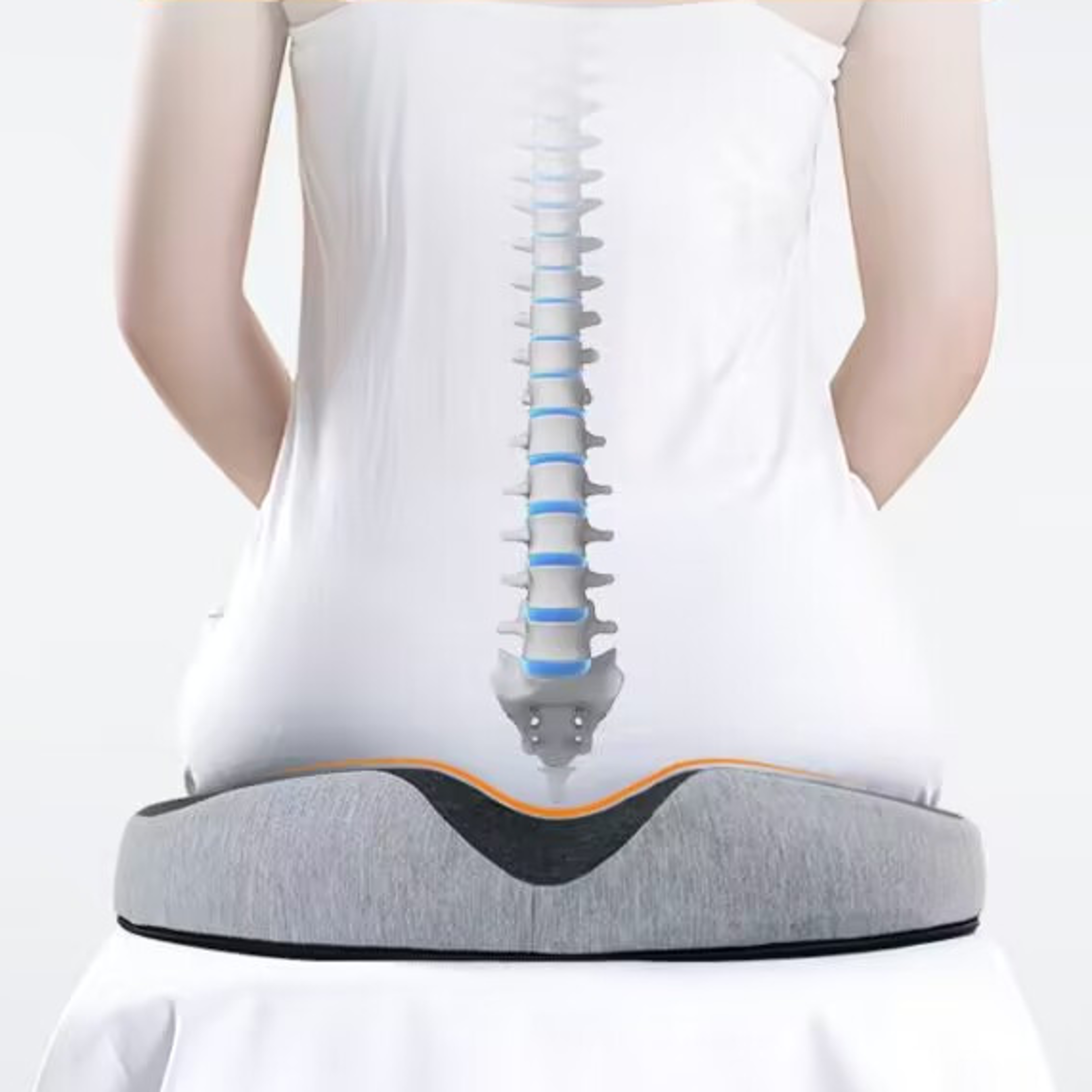 hemorrhoid mat health care seat cushion donut shape memory foam for pain relief, sciatica, tailbone, and bed sore