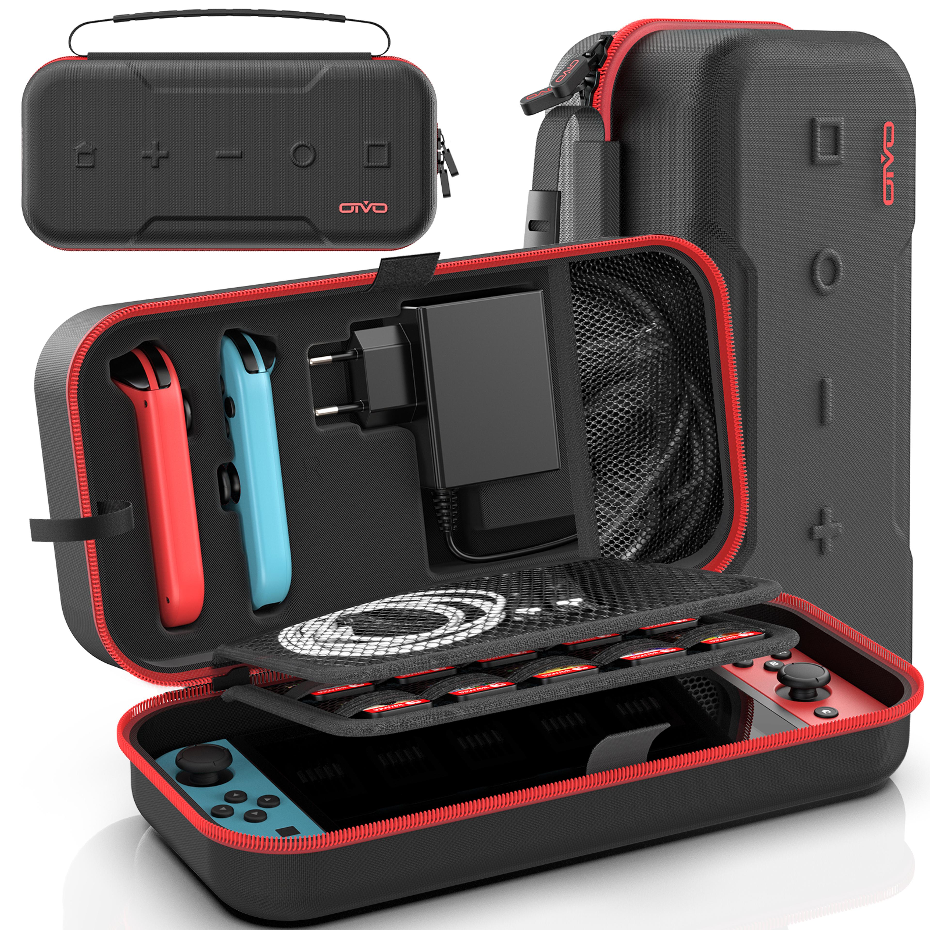 oivo large storage bag for nintendo switch, waterproof travel case, anti-scratch carrying bag for switch oled