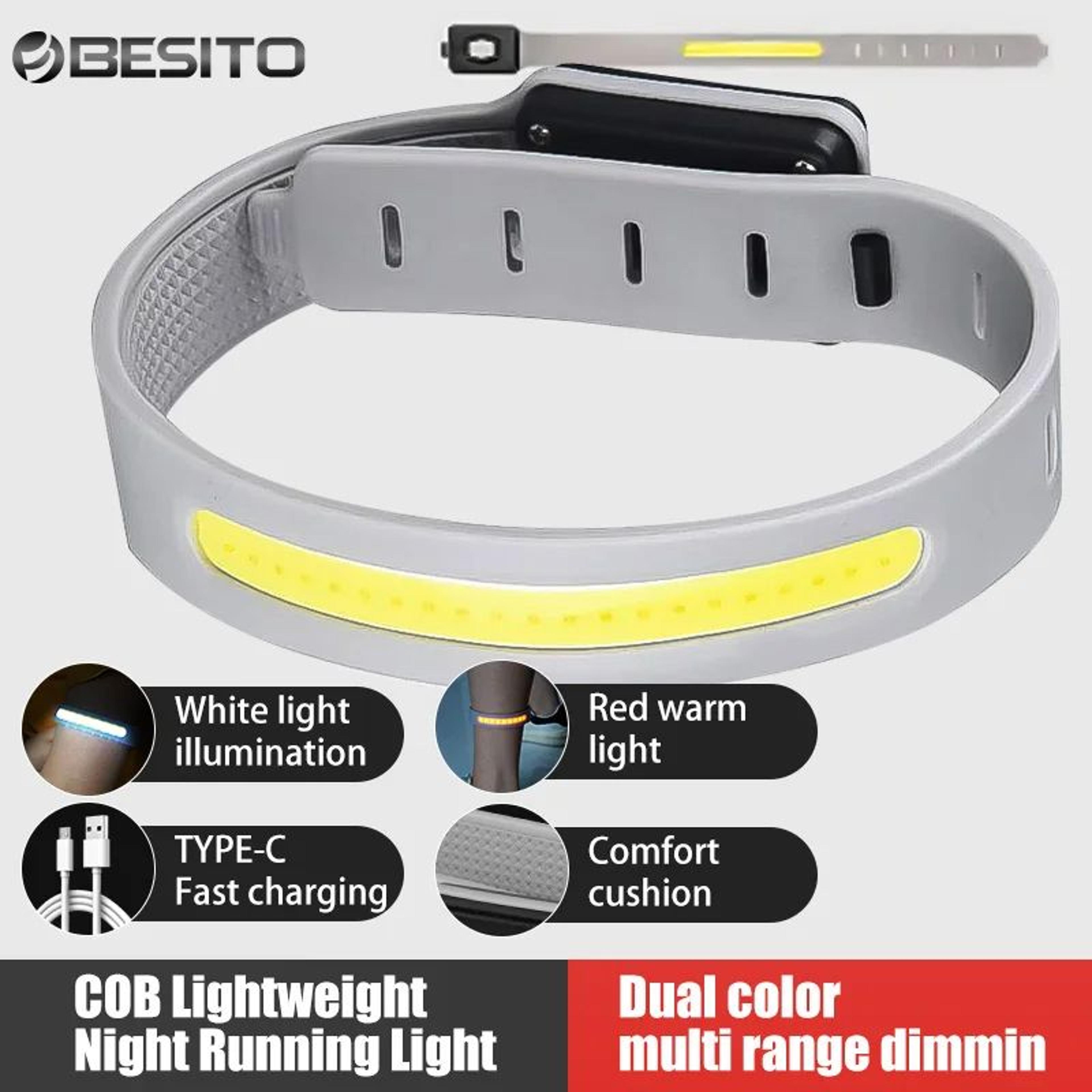 usb rechargeable led armband for night running – high visibility safety light for outdoor sports, cycling, jogging, and
