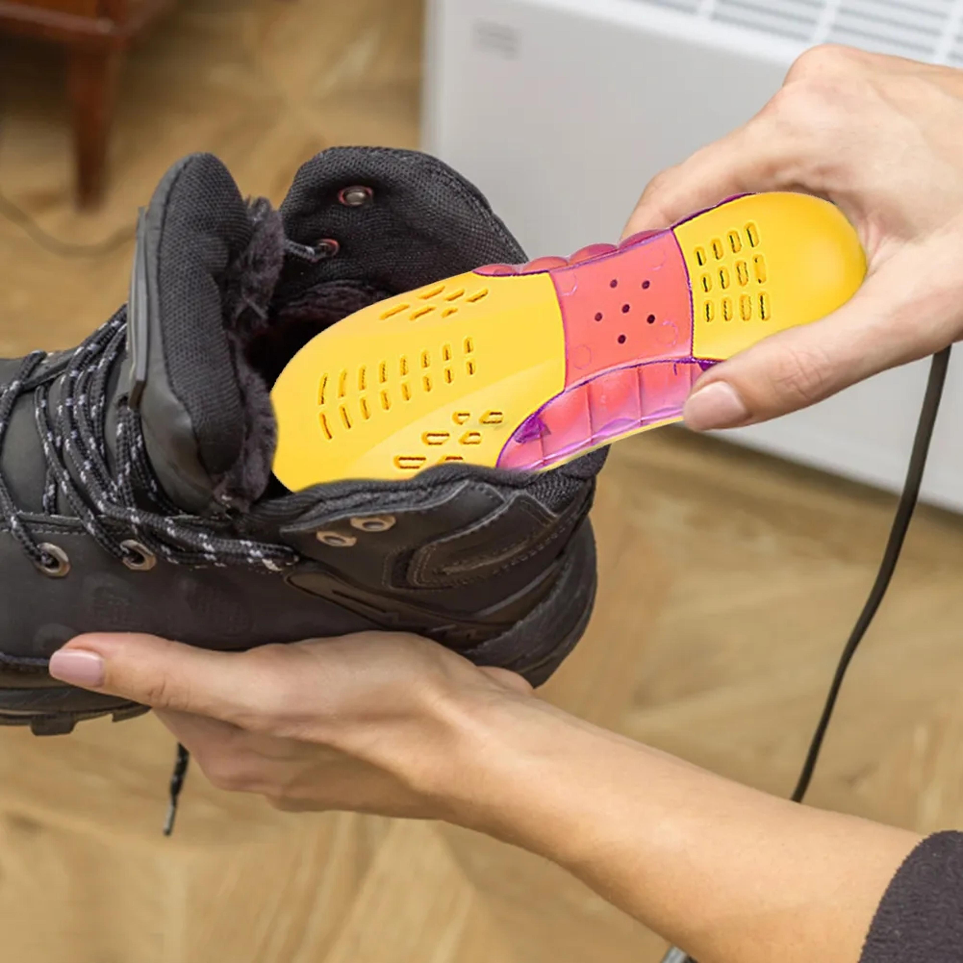 shoes dryer with uv light electric foot warmer & dehumidifier eliminates odor, moisture perfect for sports, rainy