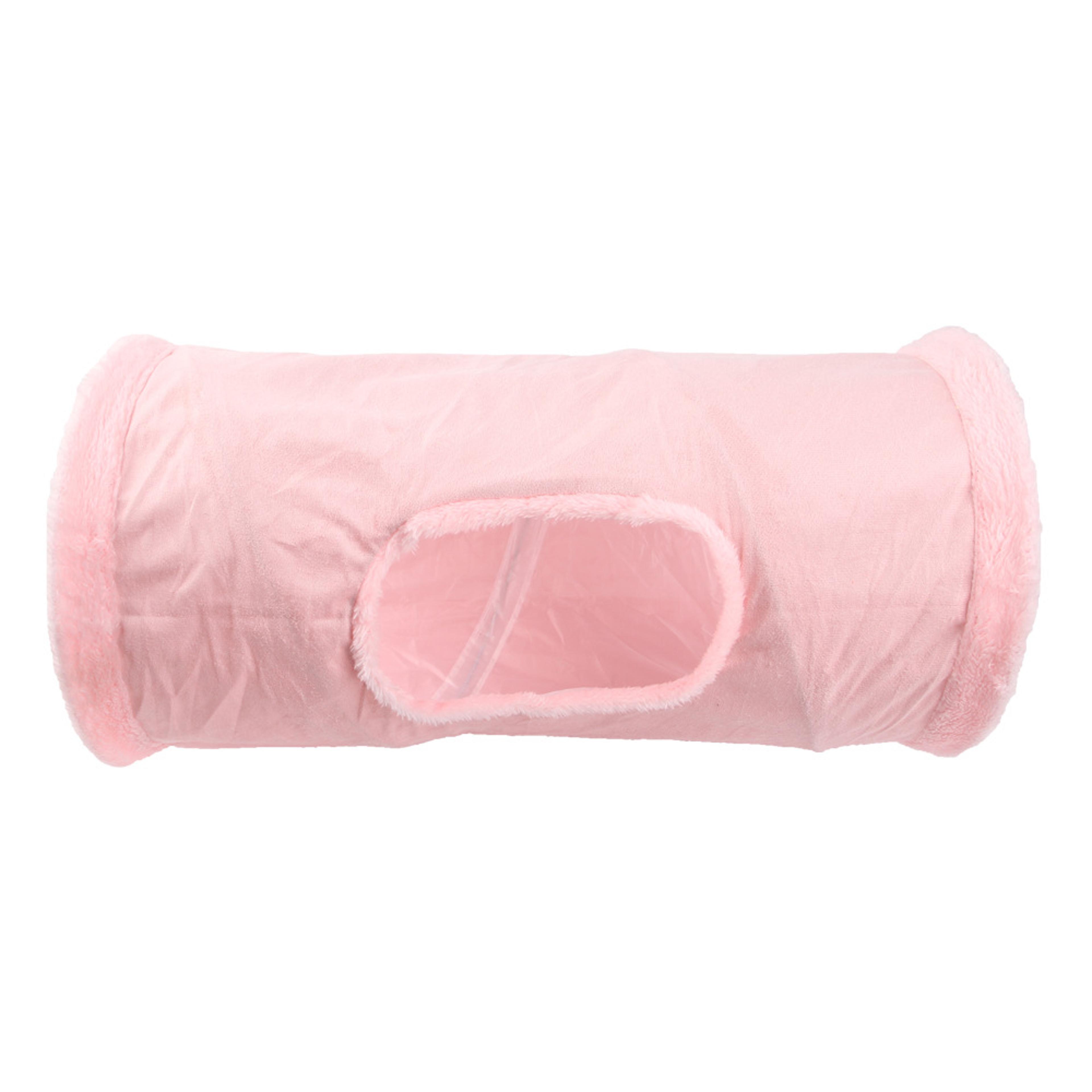 Collapsible Cat Winter Suede Tunnel Interactive 2 Way  3 Way Play Chase Hide Tunnel For Puppy Rabbi 9