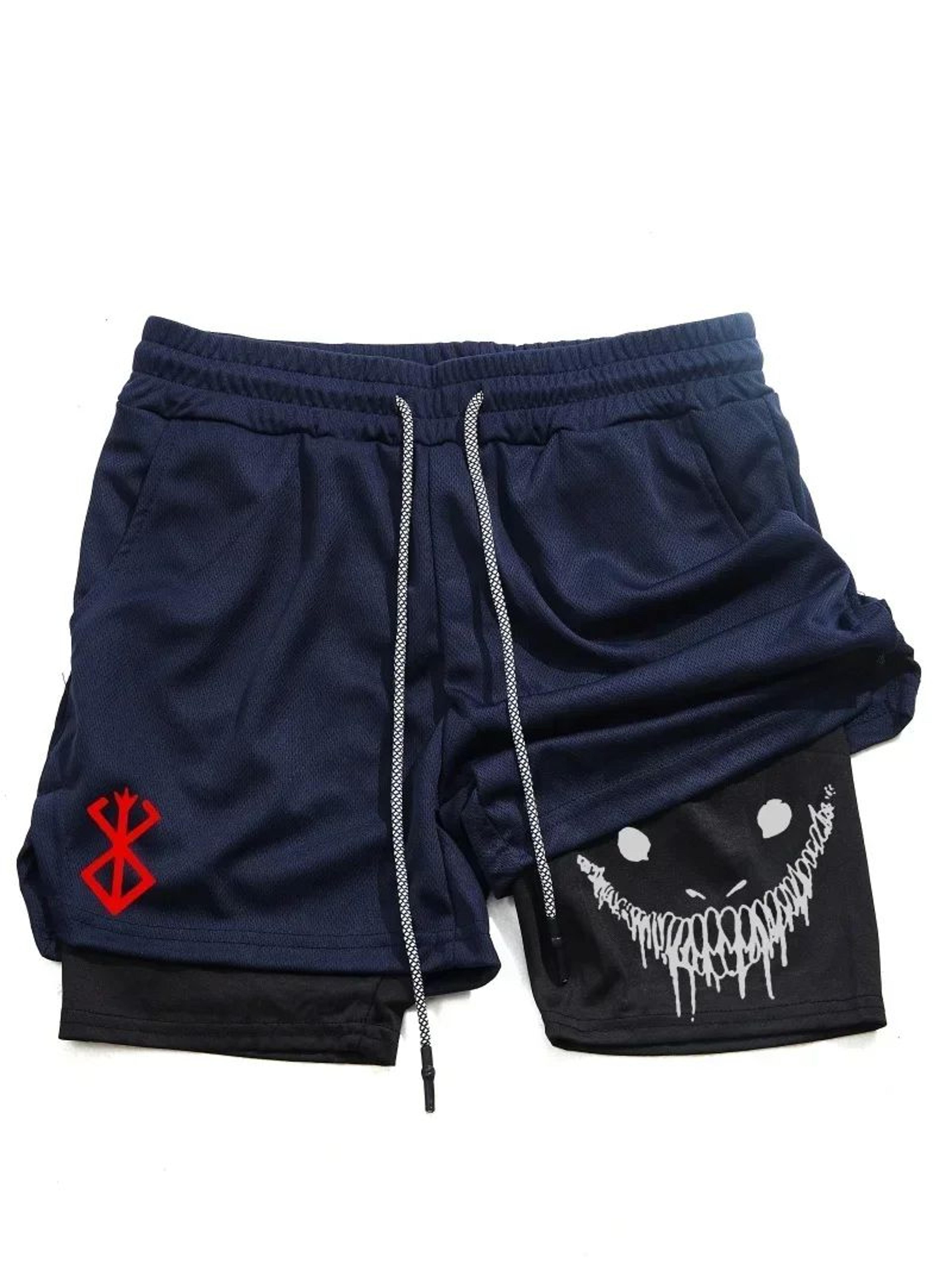 Berserk Mens 2in1 Sports Shorts  Quick Dry Double Layered Gym  Running Shorts 3